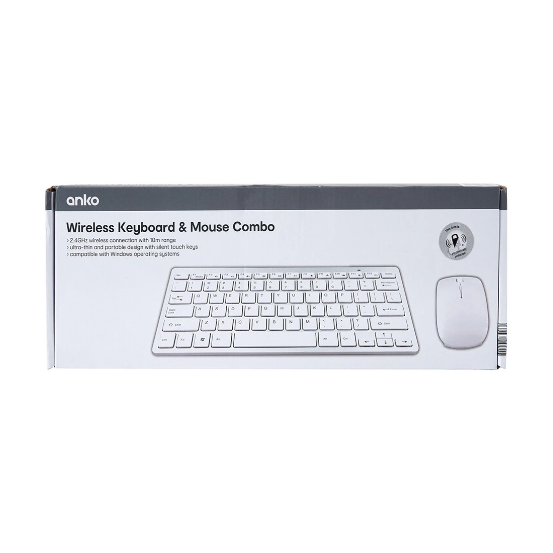 8 Wireless Keyboard and Mouse Combo - White and Silver, 8 of 8