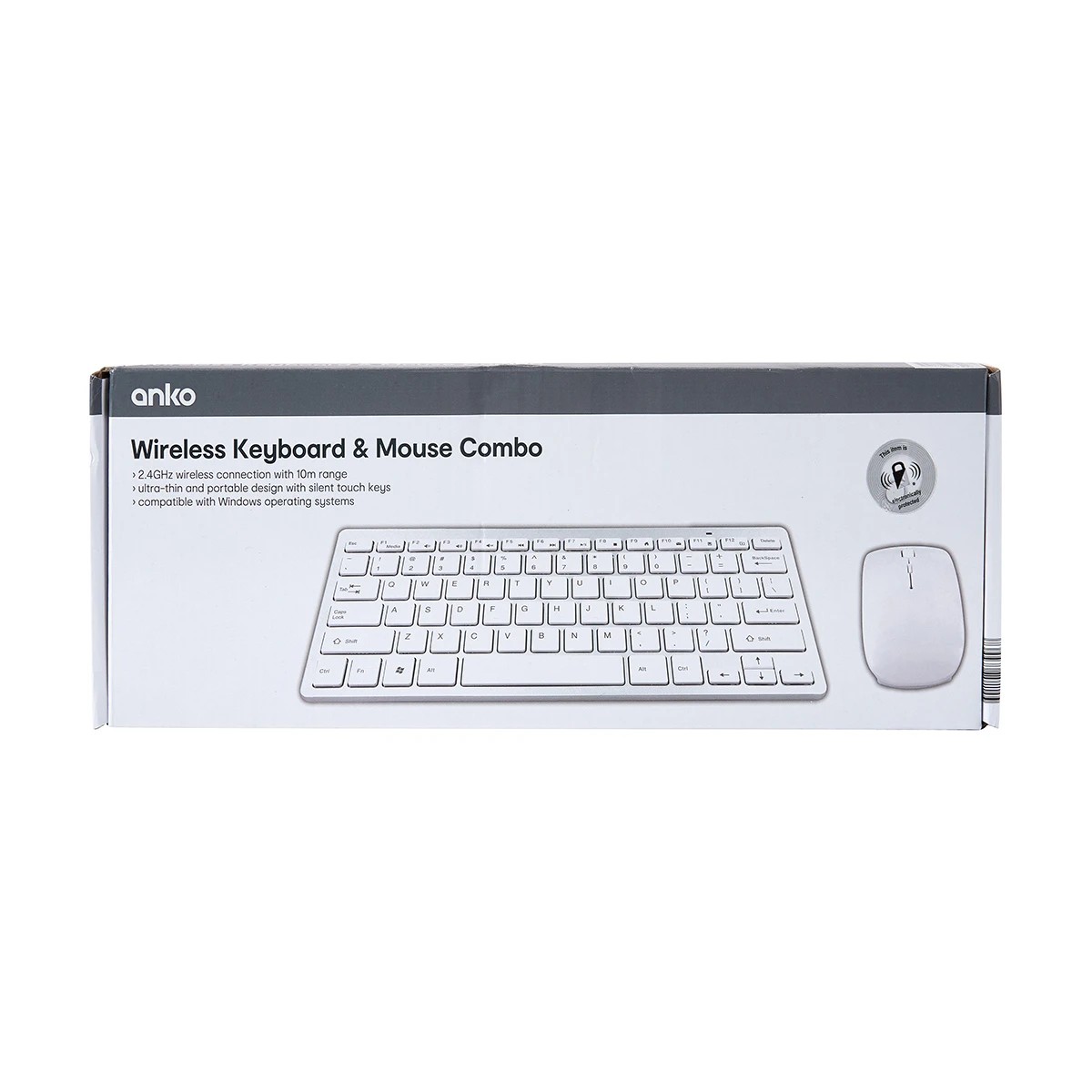 8 Wireless Keyboard and Mouse Combo - White and Silver, 8 of 8