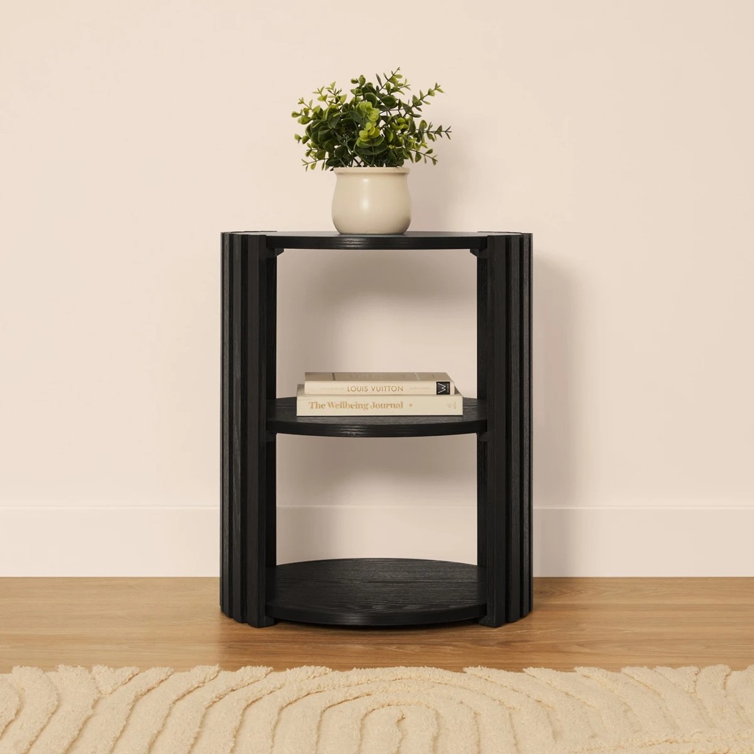 1 Nate Bedside Table - Black, 1 of 8