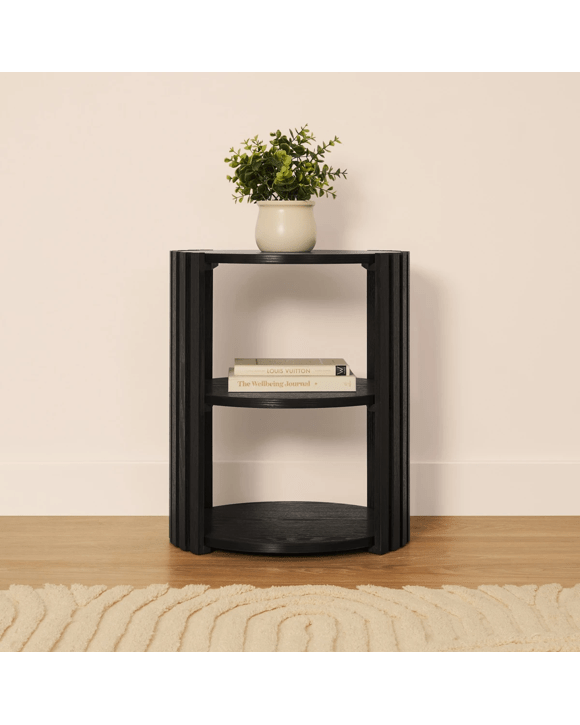 Nate Bedside Table - Black