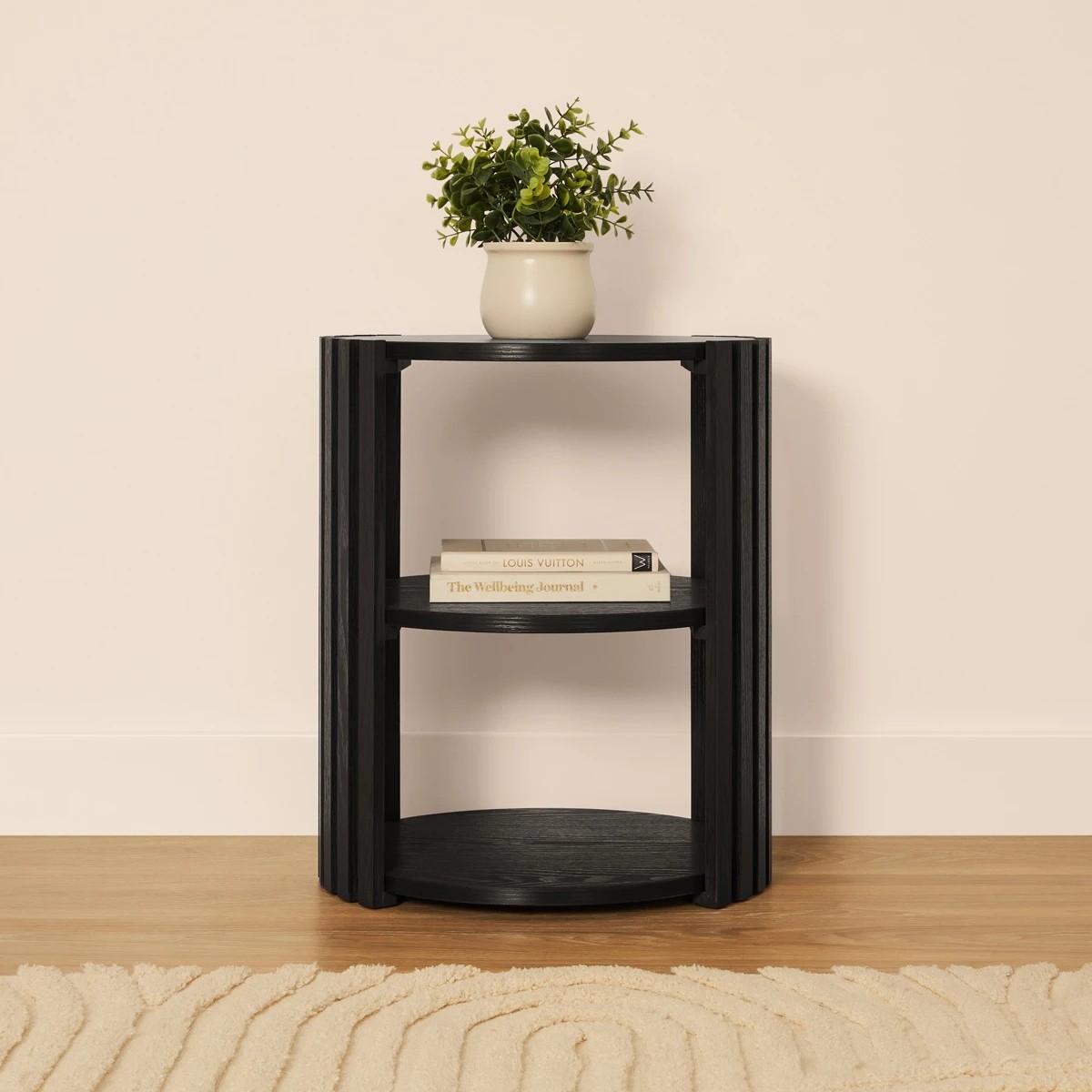 1 Nate Bedside Table - Black, 1 of 8
