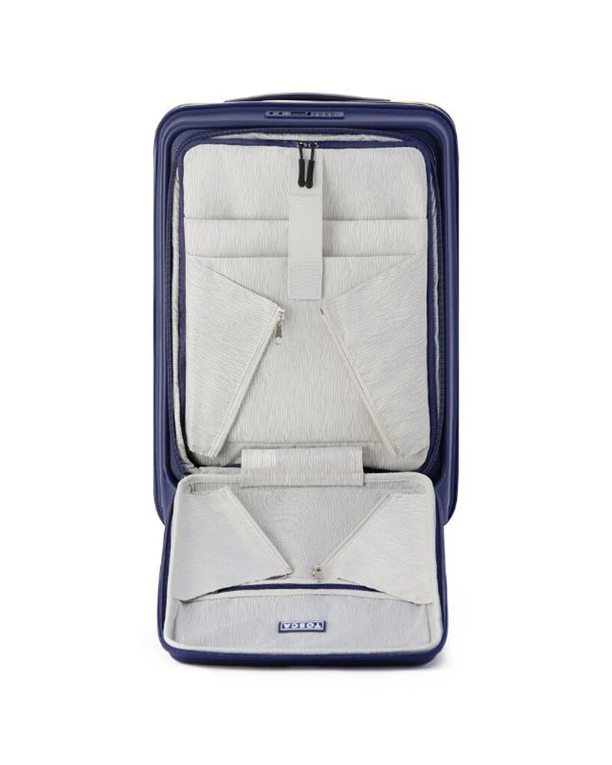 3 Tosca Cruiser Hard Case Carry On Travelling Suitcase Small - Blue, 3 of 6