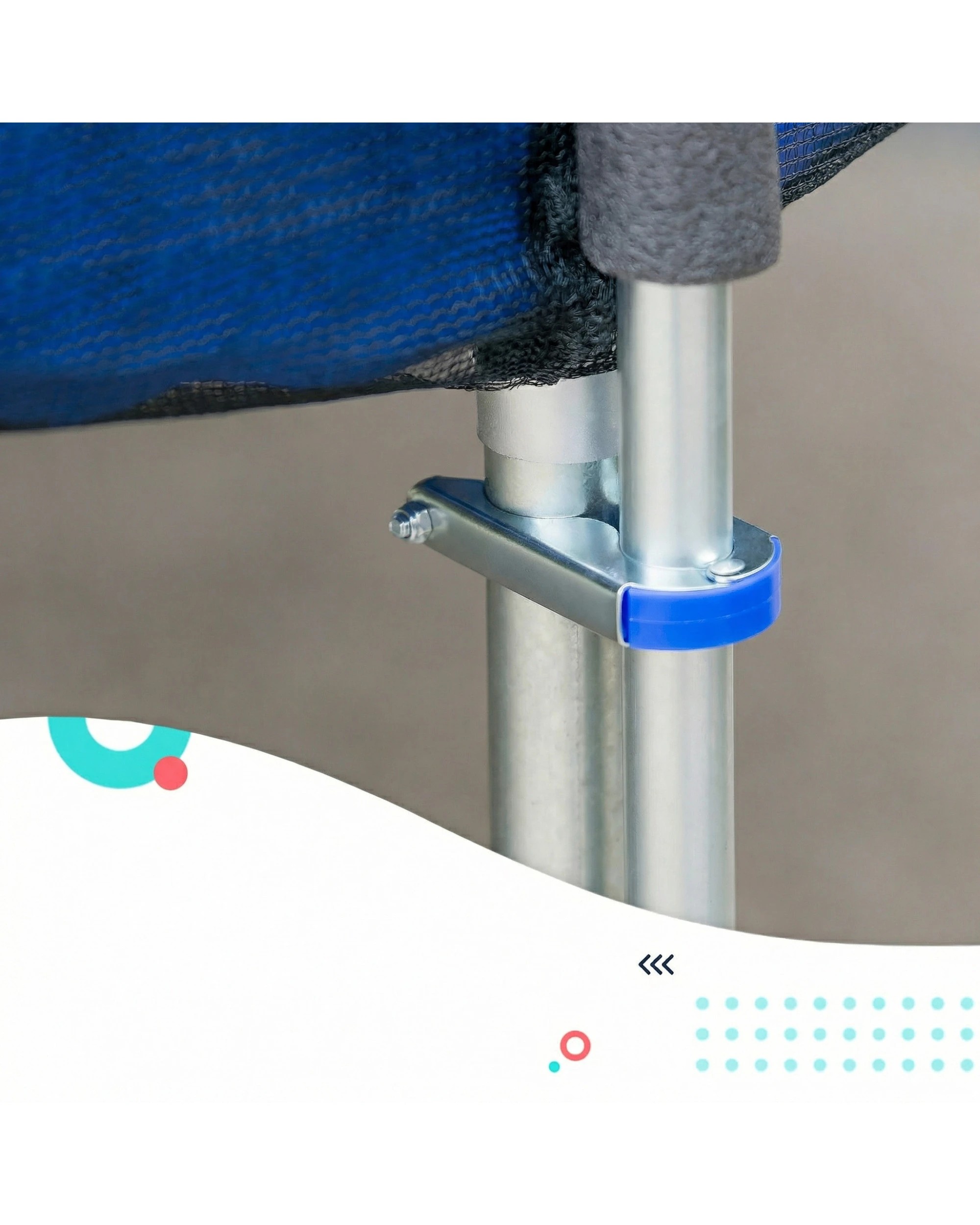 3 Kahuna Blizzard 10 ft Trampoline with Net - Pink, 3 of 10