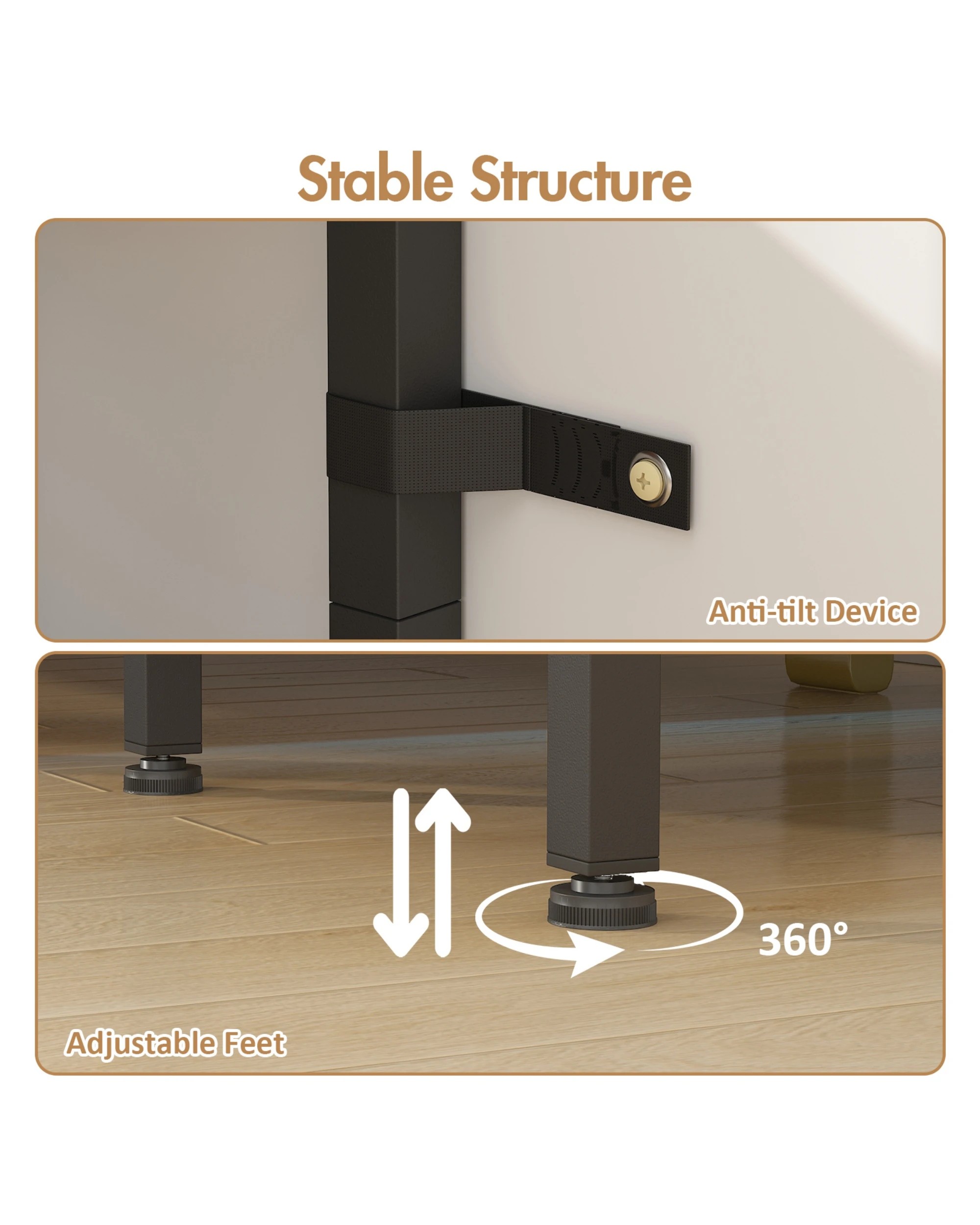 2 Advwin Led Side Table W/ Charging Station Drawer & Open Shelf Walnut, 2 of 4
