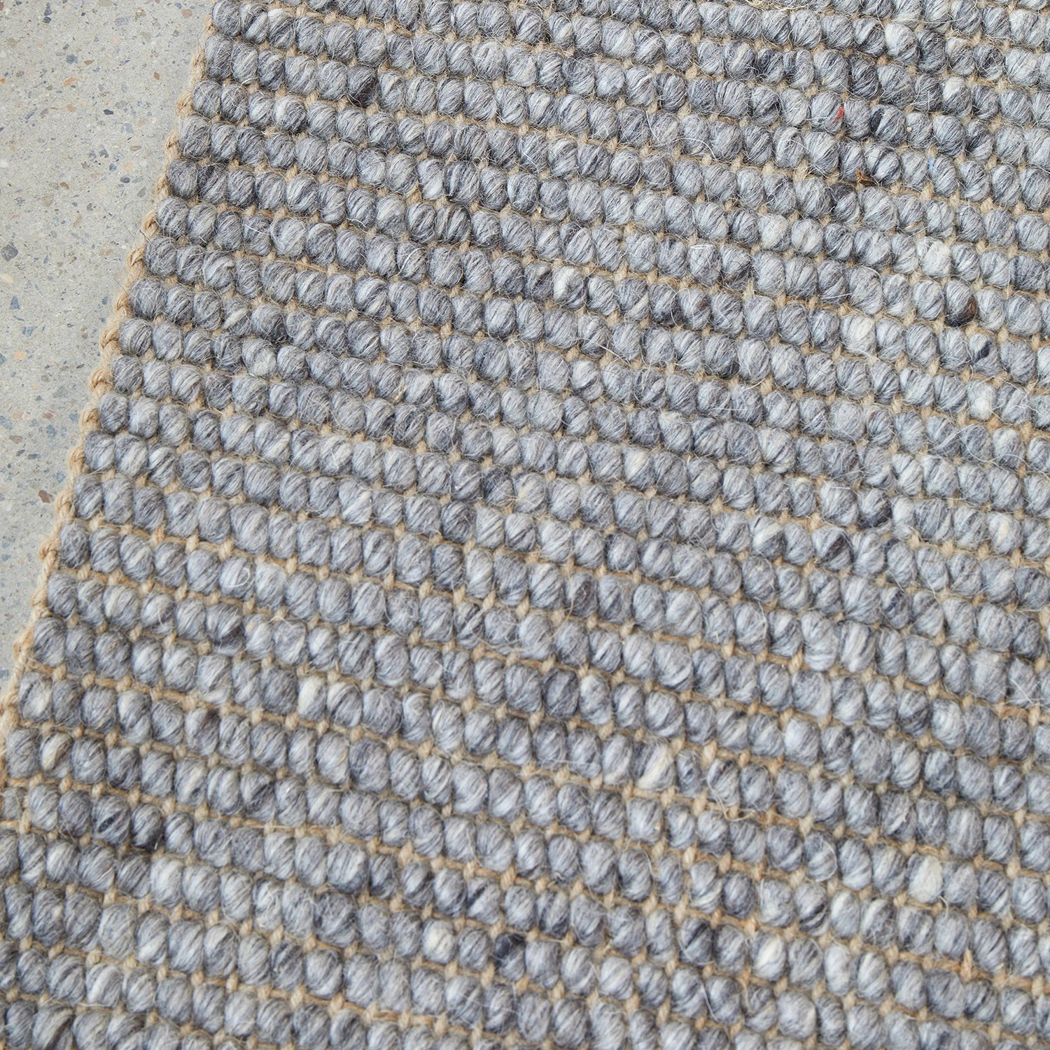 3 Common Ground Rugs Kingsley Ariel 300x80cm - Medium Runner Hand Loomed Wool & Jute Rug - Charcoal, 3 of 6