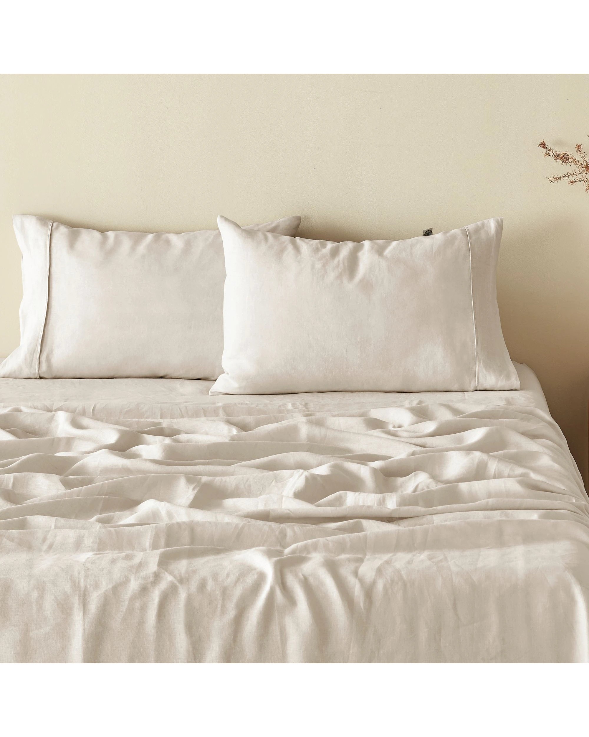 2 Natural Home 100% European Flax Linen Sheet Set - Super King Bed - Natural, 2 of 6