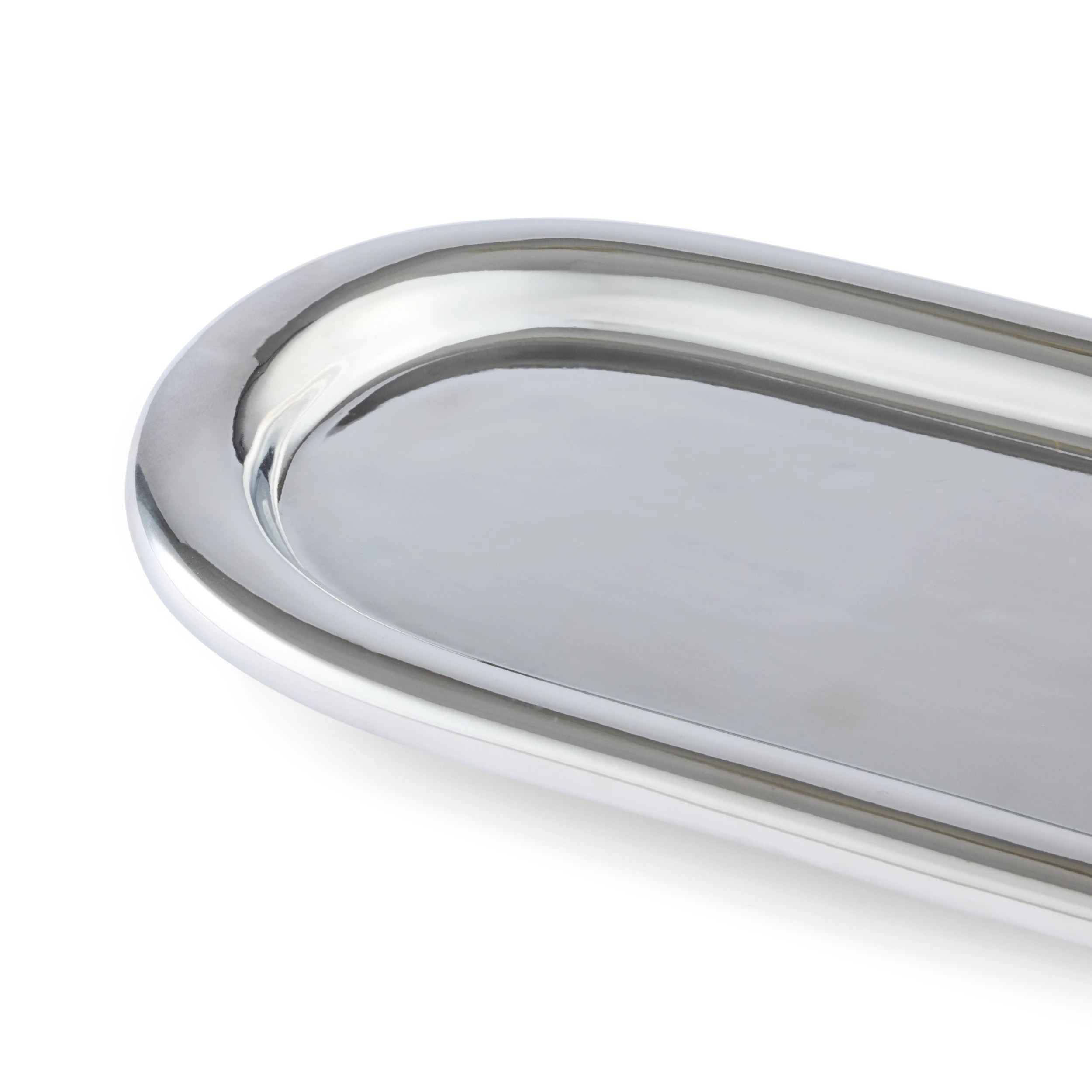 3 Chrome Look Trinket Tray, 3 of 4