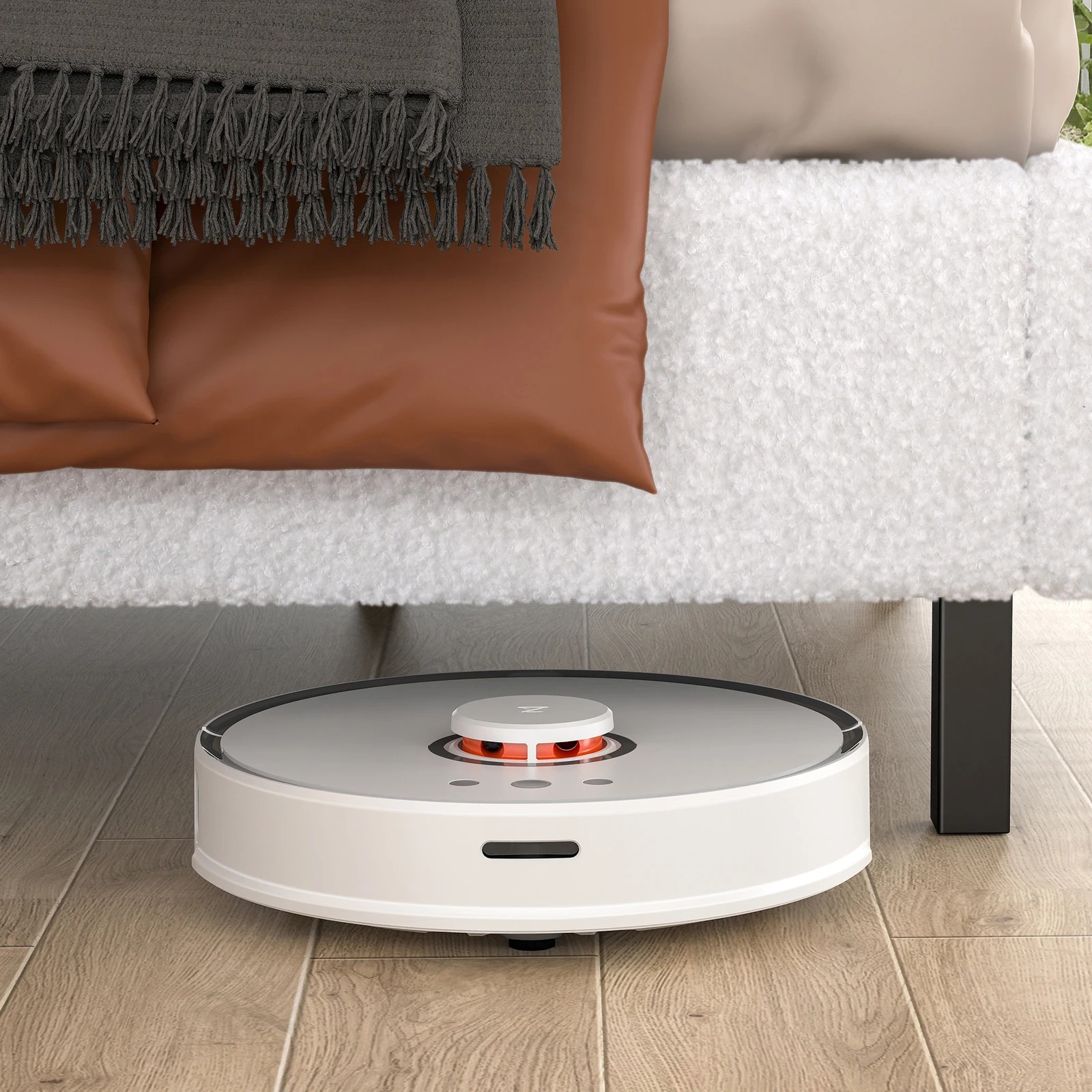 8 Alfordson Bed Frame King Size Mattress Base Foundation Boucle Basel - White, 8 of 10