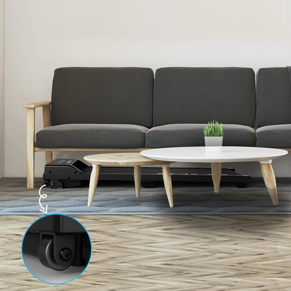 9 Black Lord Treadmill Electric Walking Pad Under Desk Home Office Fitness - Black, 9 of 10