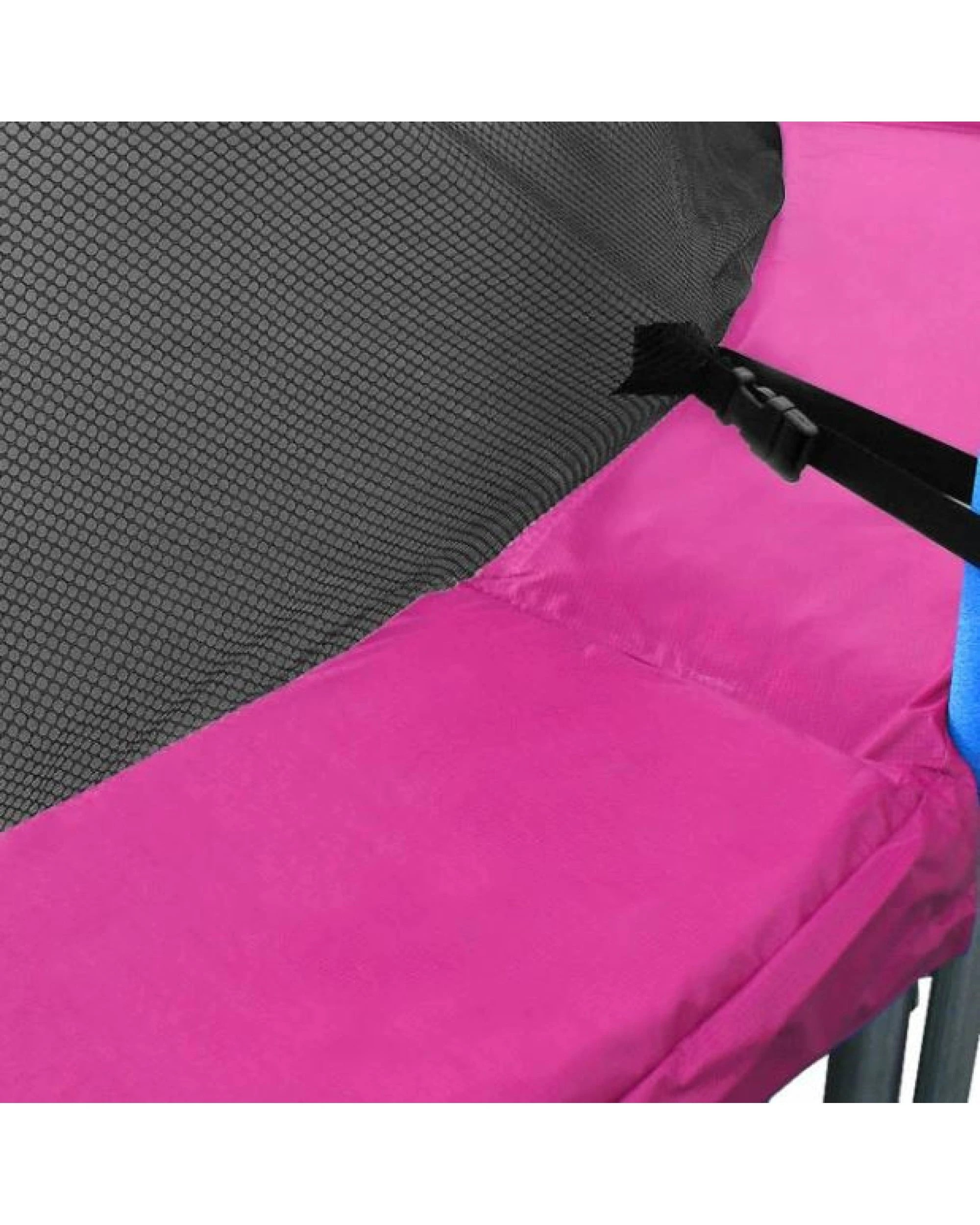 4 12ft Trampoline Replacement Safety Pad and Net Round 8 Poles Pink, 4 of 6