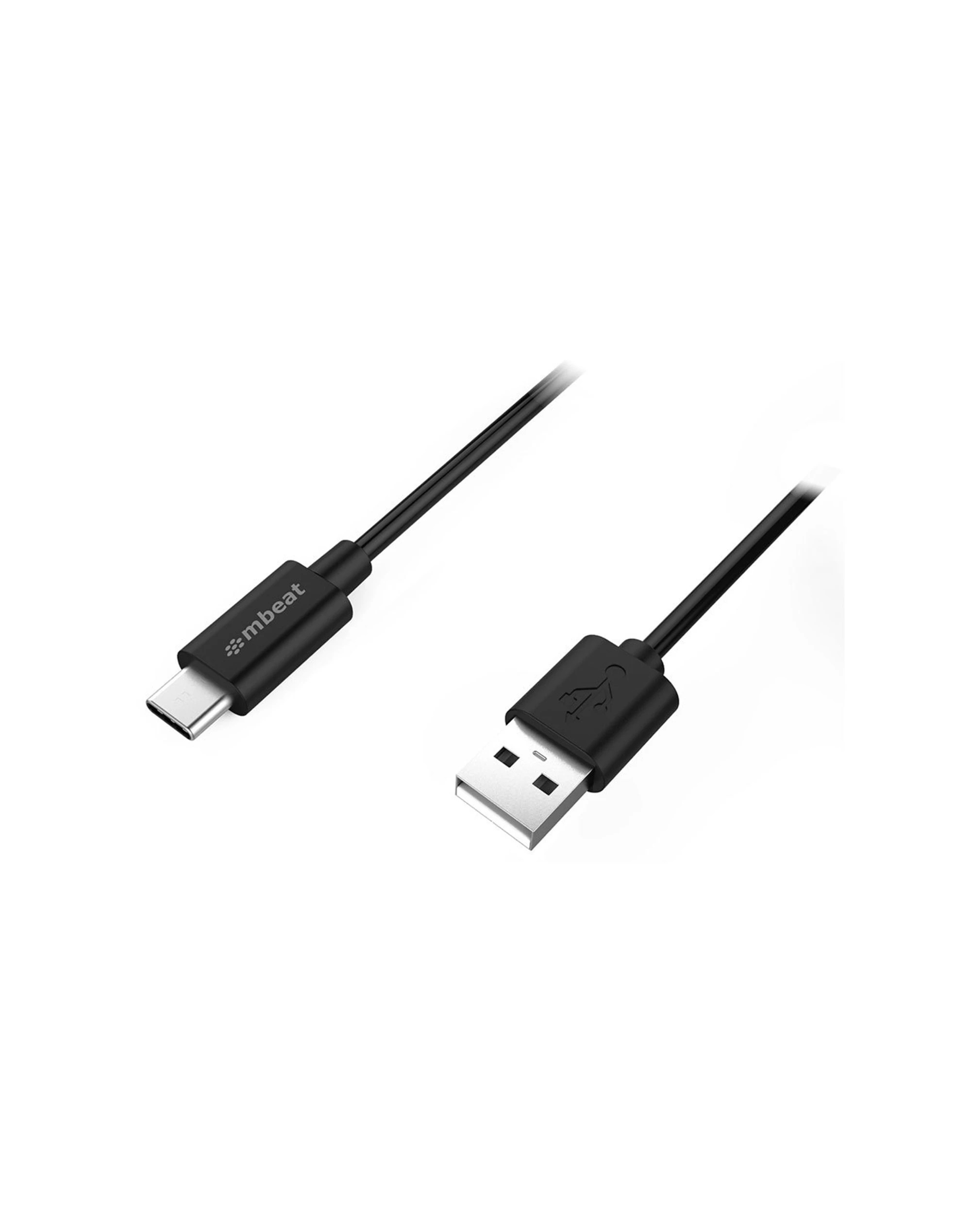 mBeat Prime 3A USB-C to USB-A 2.0 Charge Sync Cable 2m - Black - Kmart