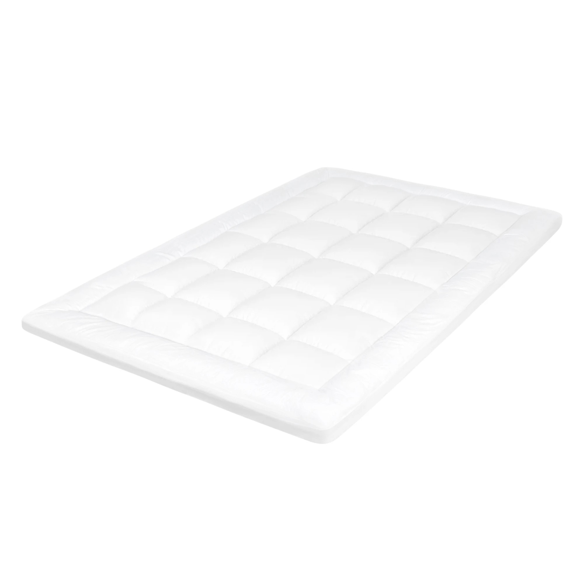 1 Dreamz Bedding Mattress Topper Pillowtop Cover Protector Machine Washable Single, 1 of 9