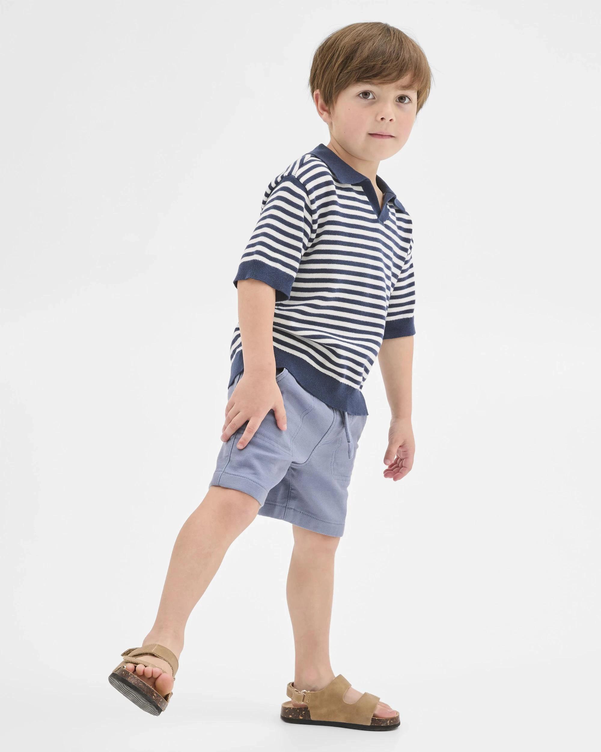 3 Target Kids Australian Cotton Short Sleeve Knit Polo Top VINTAGE INDIGO, 3 of 7