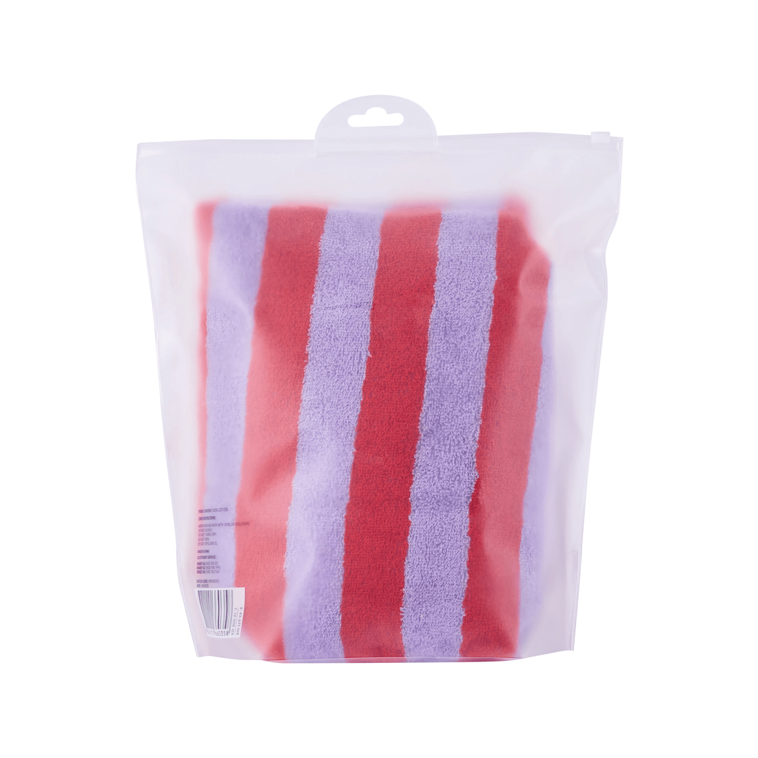 5 OXX Bodycare Cotton Body Wrap Towel - Purple and Red, 5 of 5