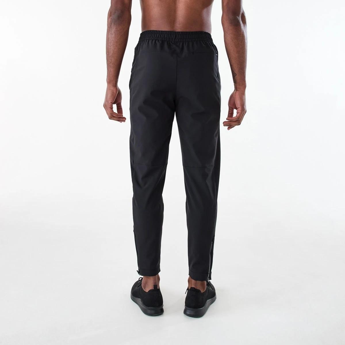 3 Active Mens Stretch Woven Joggers BLACK, 3 of 7