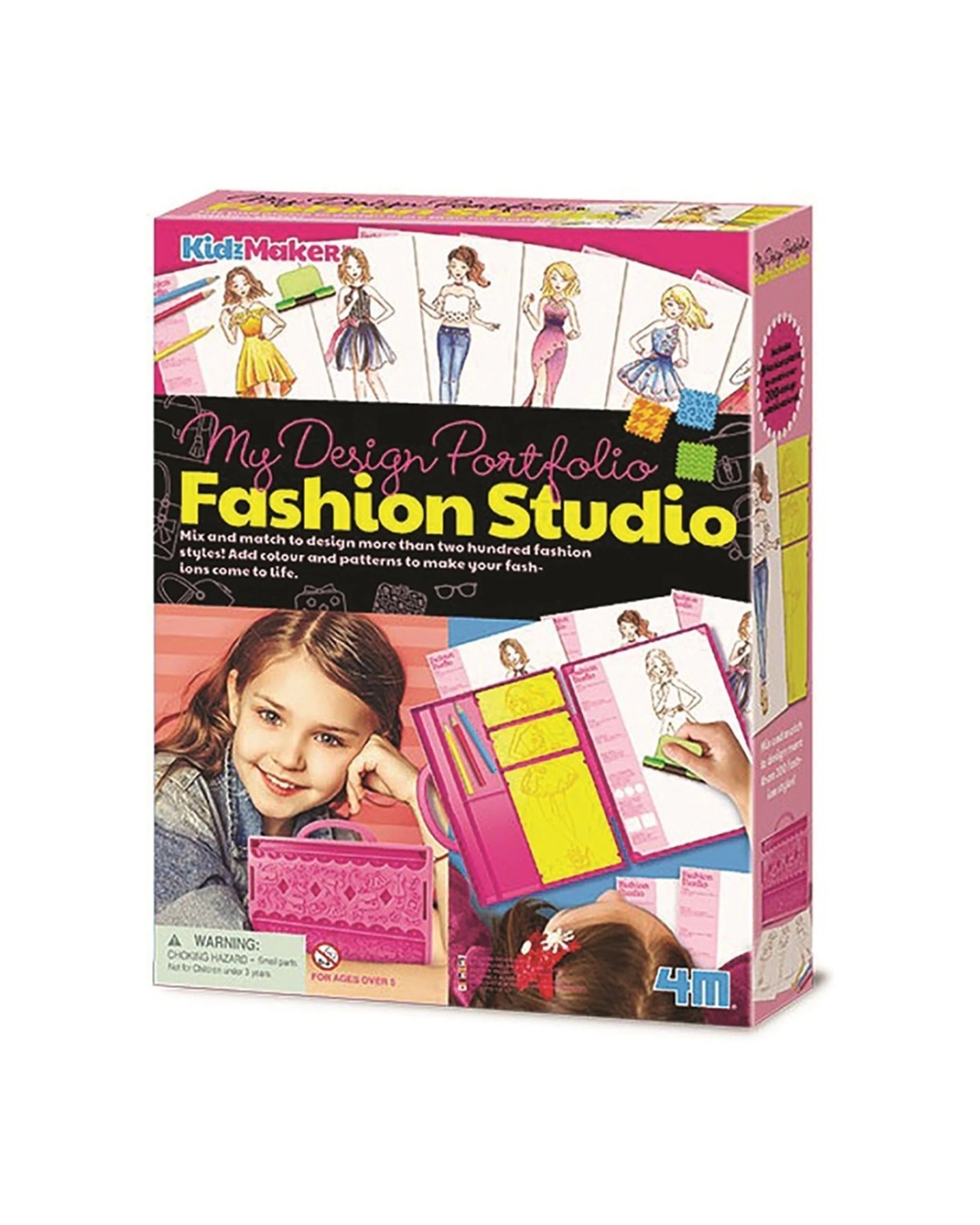 1 4M KidzMaker My Design Portfolio Fashion Studio Kids Children Activity Art, 1 of 3