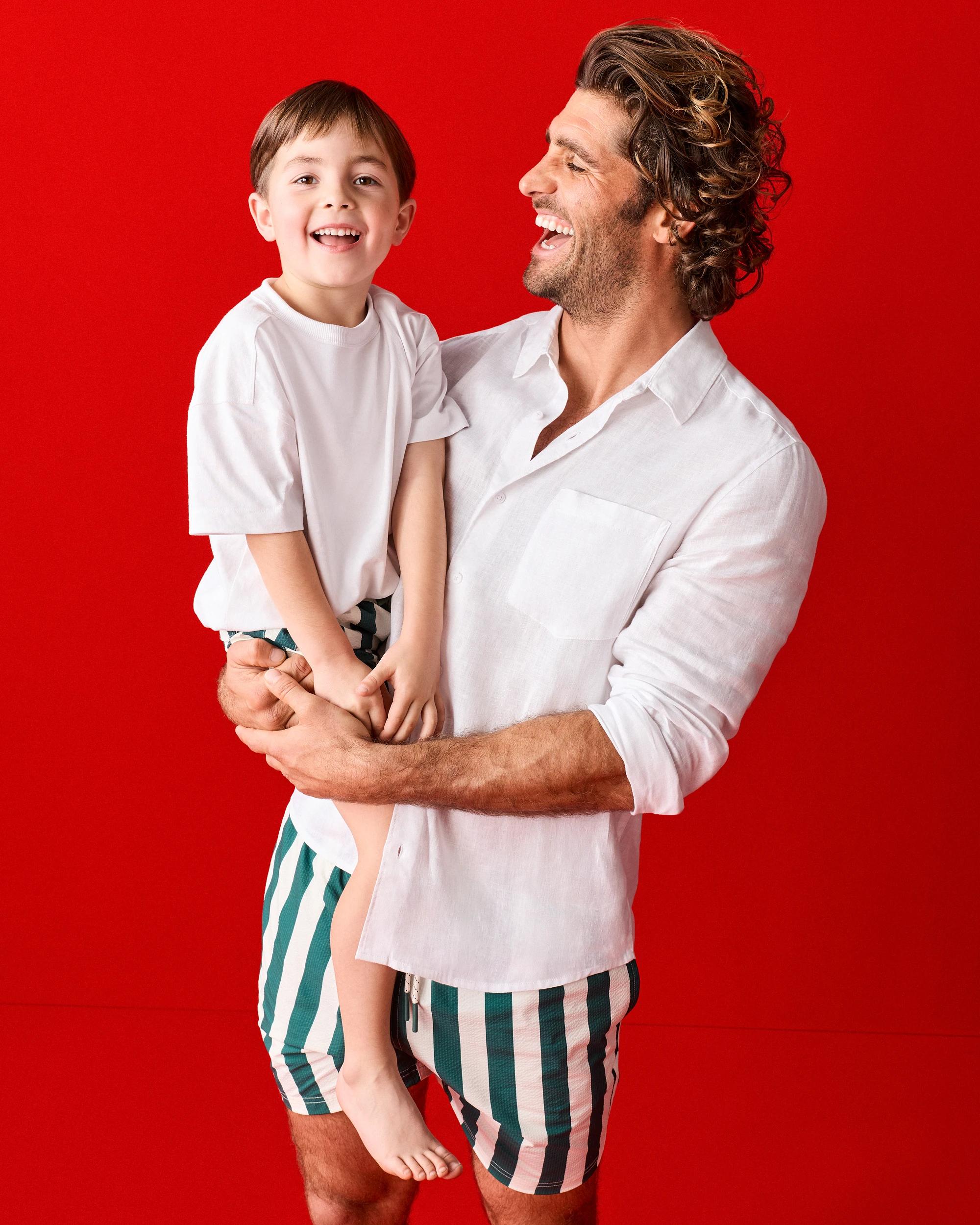 7 Target Man Seersucker Swim Volley Shorts GREEN STRIPE, 7 of 9