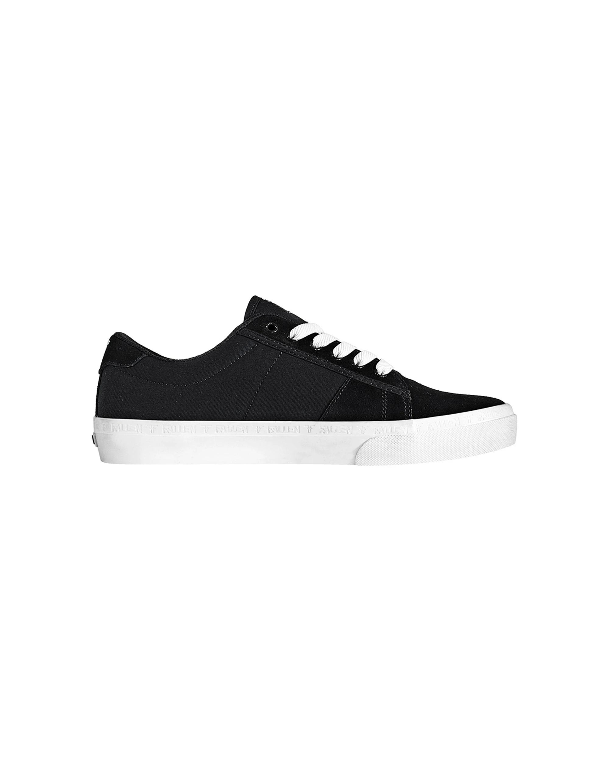 4 Fallen Footwear Men Bomber Vulcanised Sole Skate Sneaker Shoes BLACK/WHITE, 4 of 6