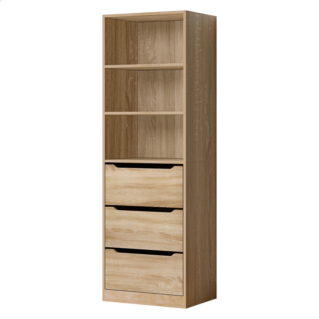 1 Alfordson Wardrobe Clothes Storage Cabinet Closet Organizer 3 Drawers - Wood, 1 of 10
