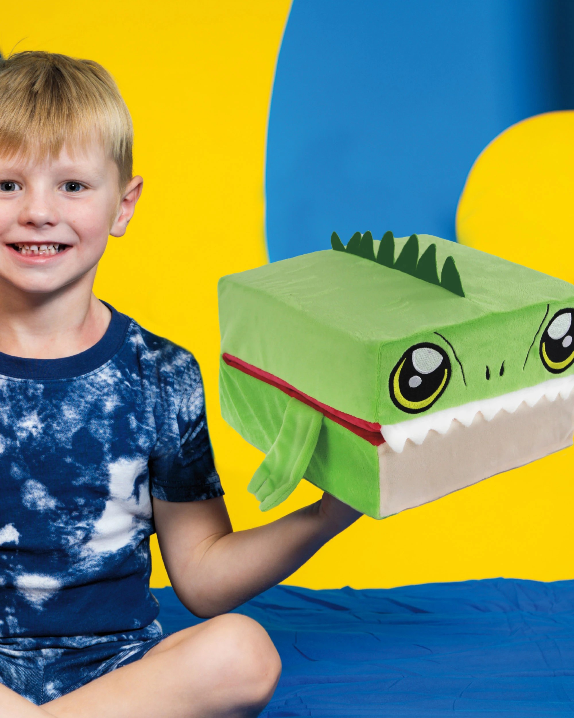 2 Global Shop Direct Pillow Cube Kids Dinosaur Huggable Play Pal and Comfy Pillow In One, 2 of 7