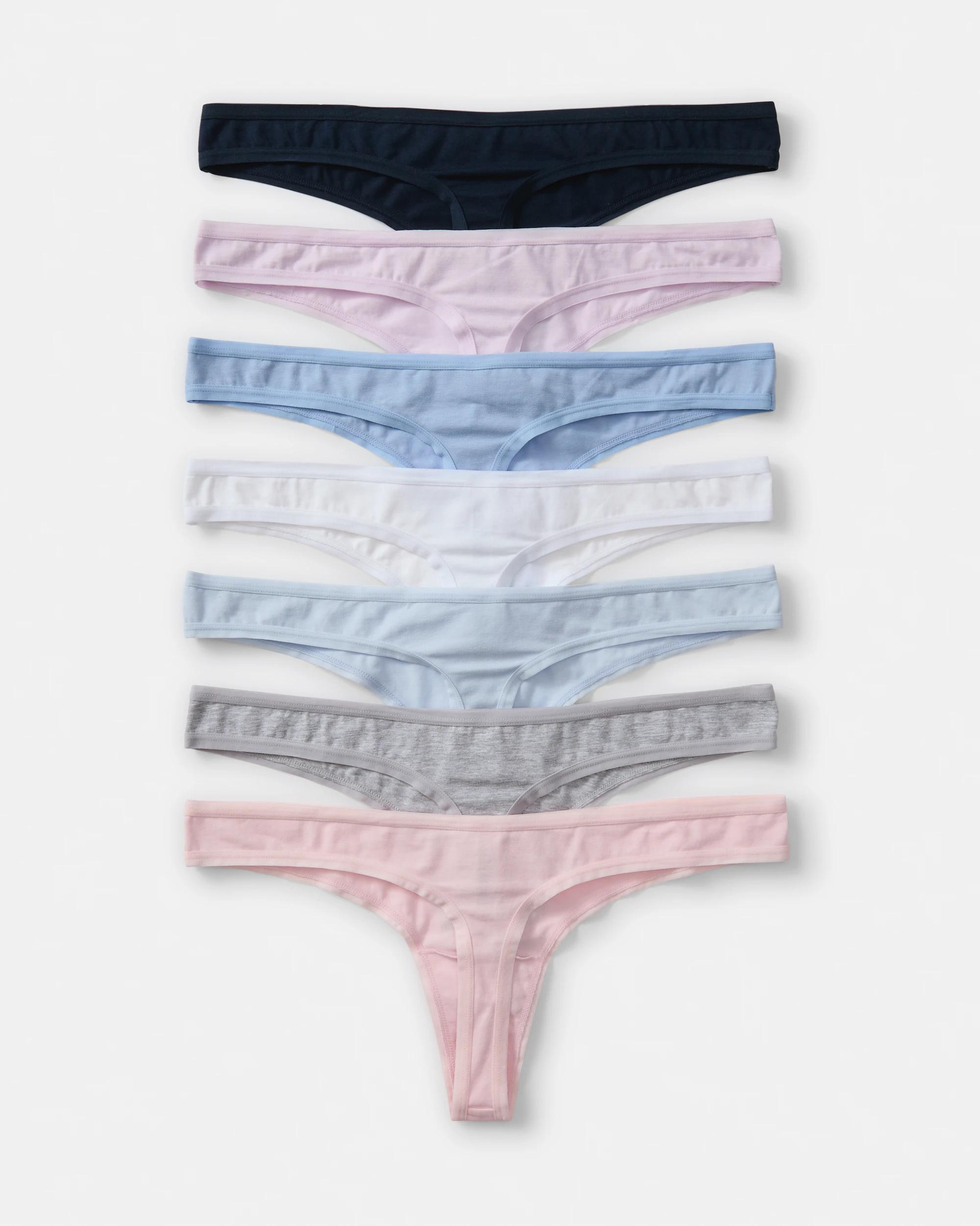 2 7 Pack G-String Briefs Week Days, 2 of 10