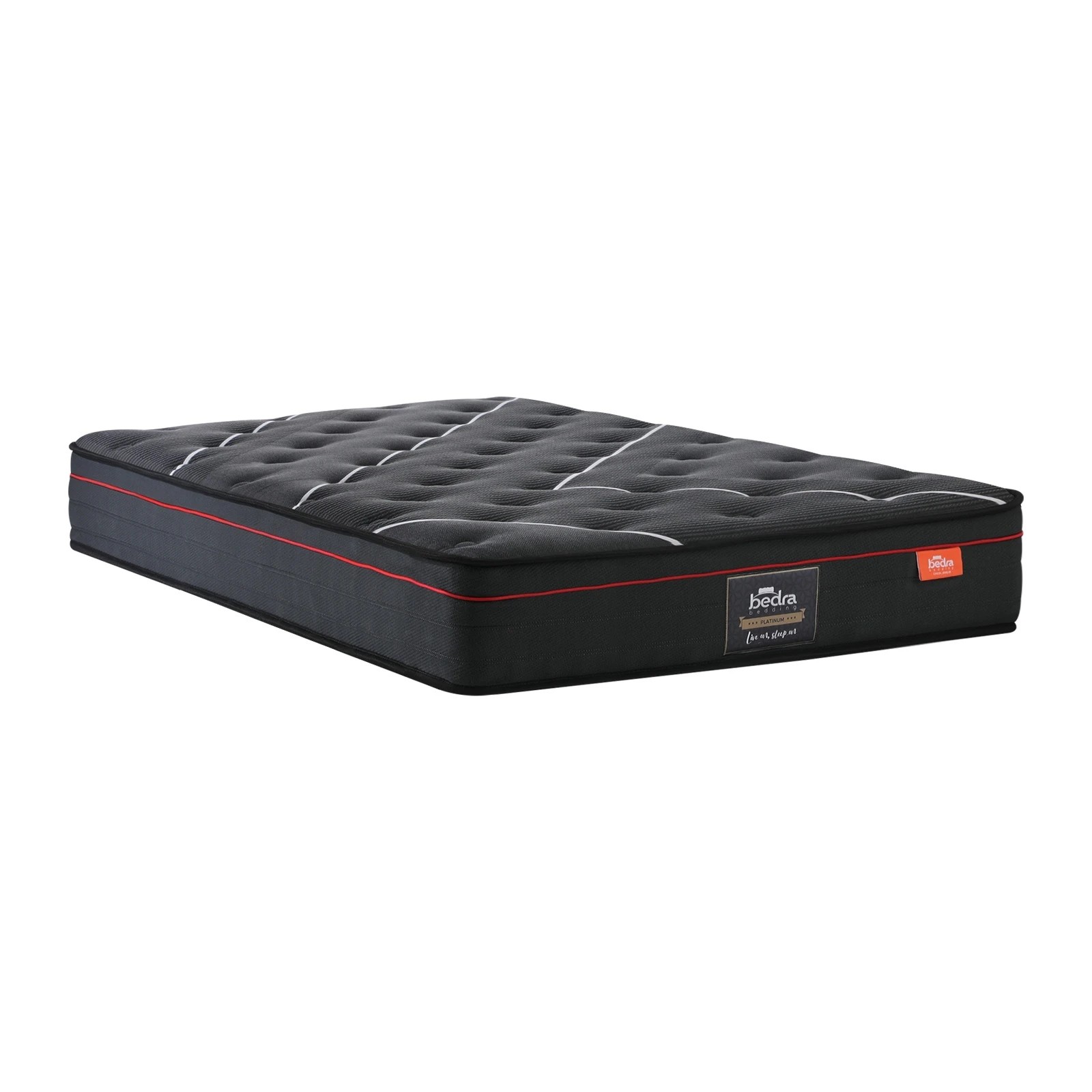 1 Bedra Bedding Single Mattress Tight Top Bed Cool Gel Foam Pocket Spring 22cm Medium
 - Black, 1 of 8