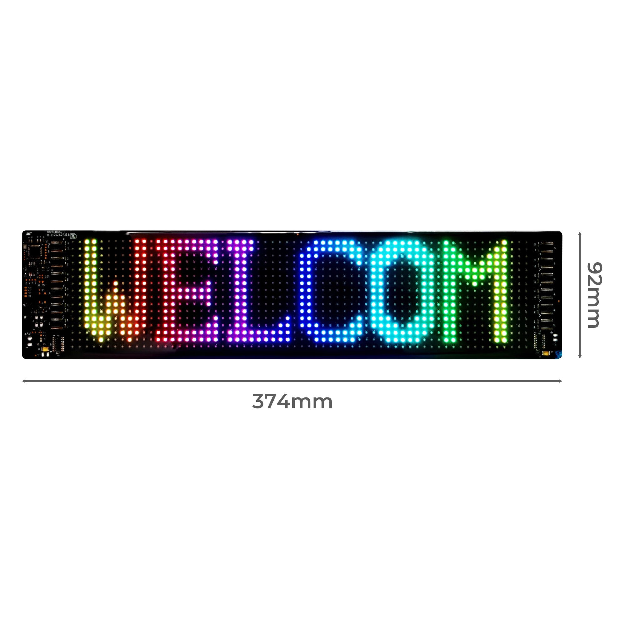 2 Emitto Programmable LED Sign 92x374mm Matrix Panel Foldable Message Display, 2 of 5