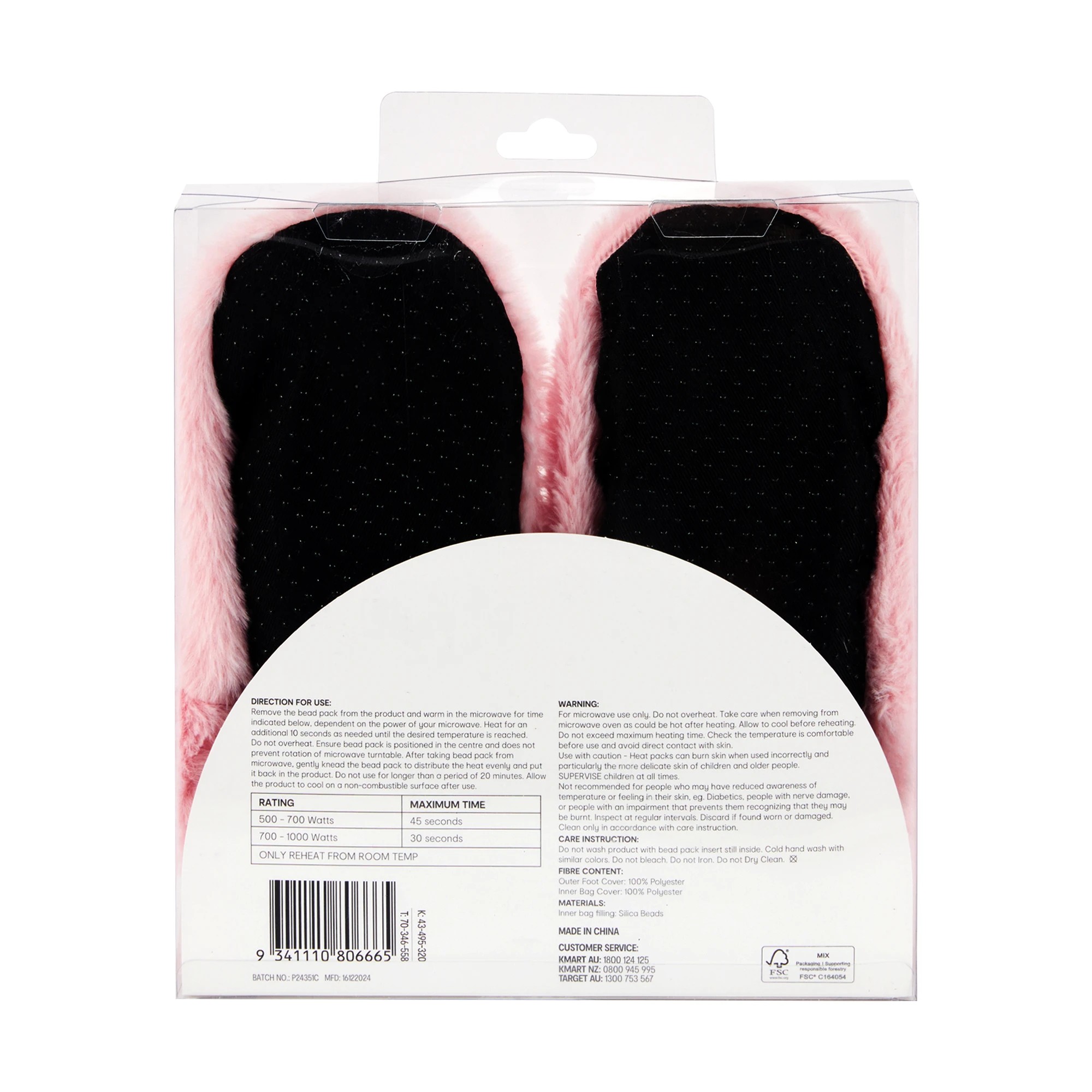 5 OXX Essentials Heat Up Feet Warmers - Pink Moccasins, 5 of 5