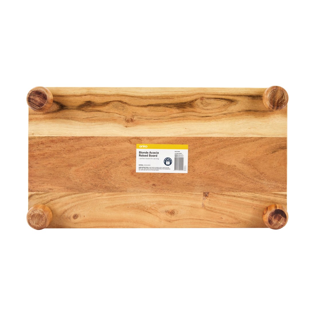 5 Blonde Acacia Raised Board, 5 of 5