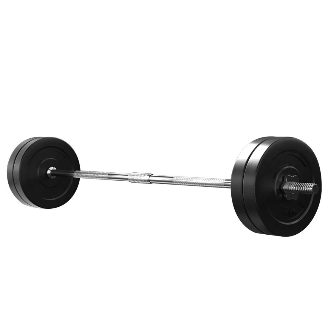 3 Everfit 28kg Barbell Set Weight Plates Bar Lifting Bench 168cm - Multi, 3 of 6