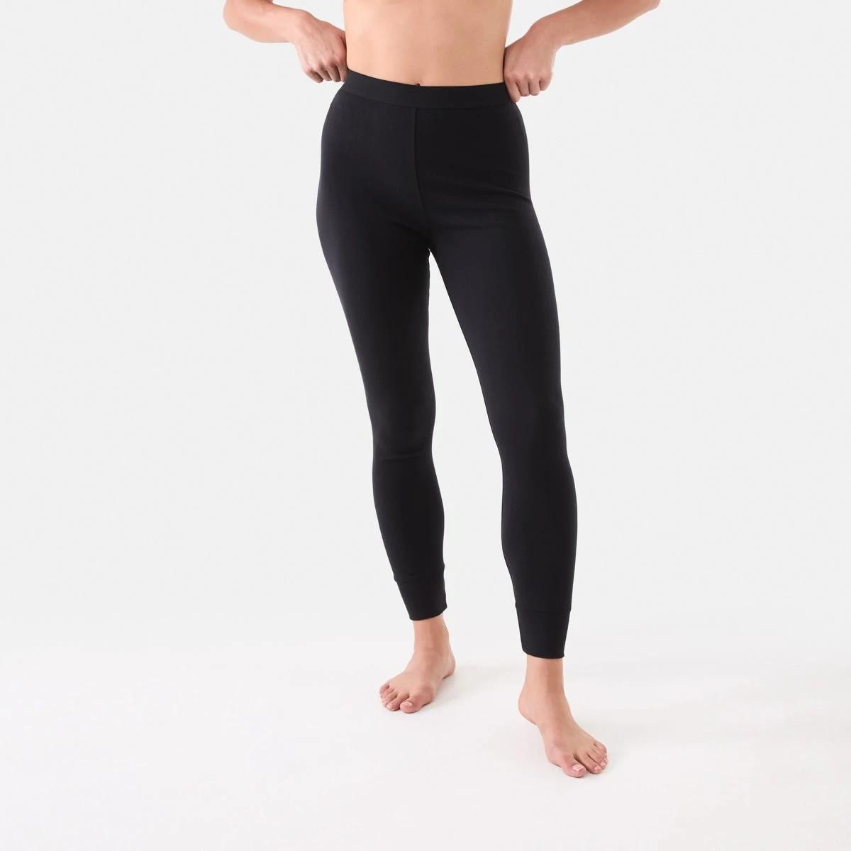 1 Thermal Pointelle Leggings Black, 1 of 4