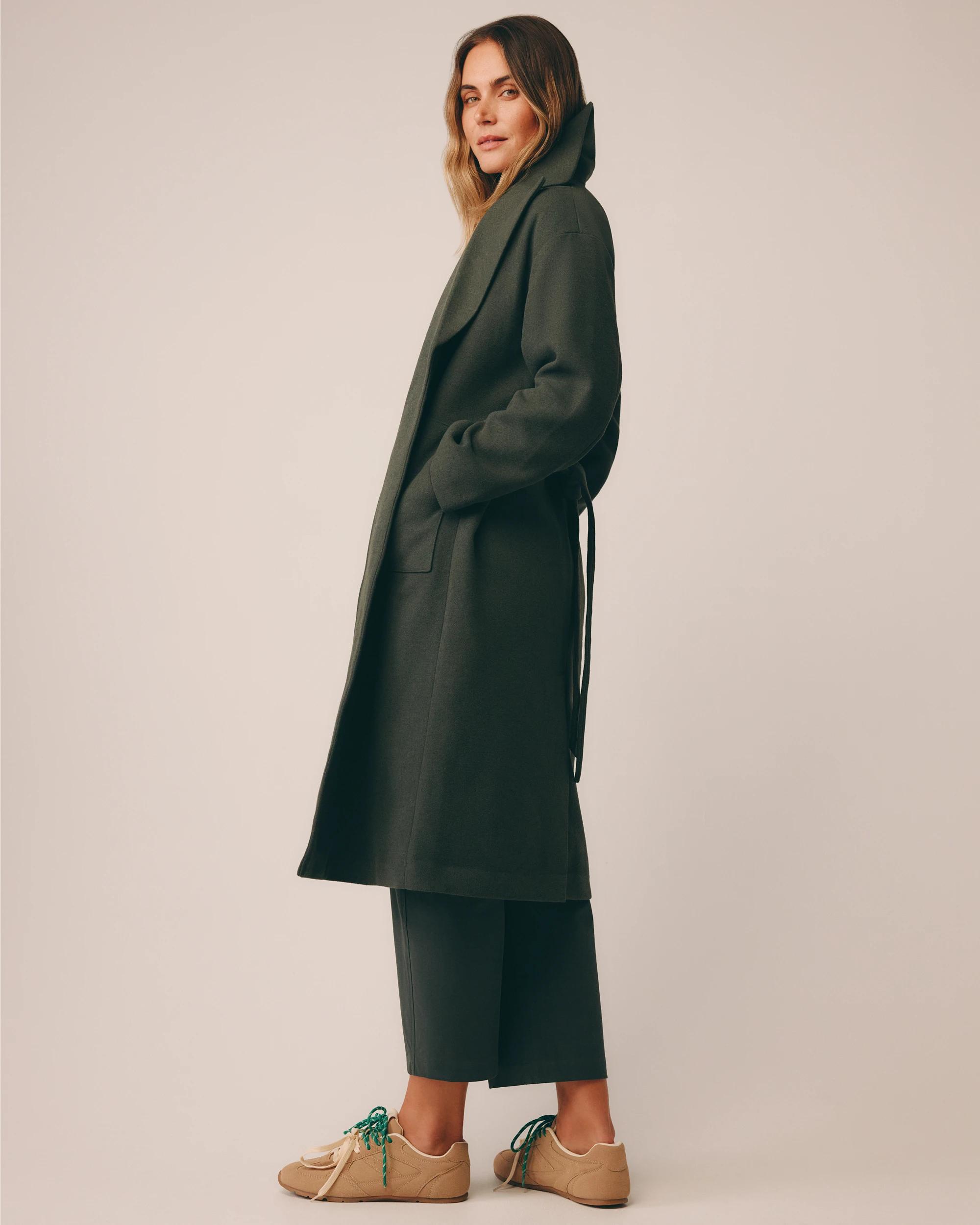 9 Target Woman Soft Wrap Coat OREGANO, 9 of 9