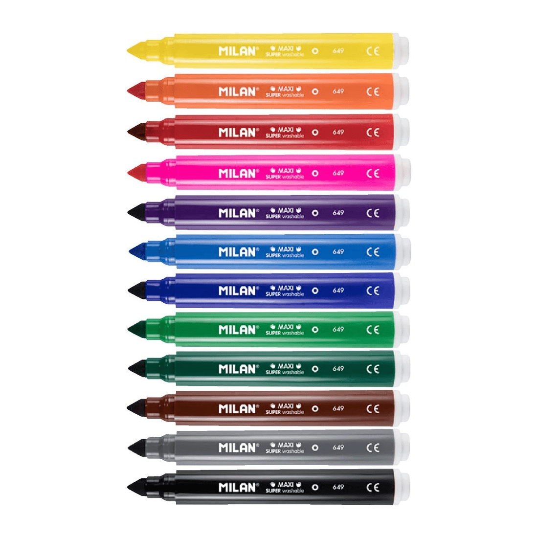 2 Milan Super Washable Maxi Fibre Pens 12 Pack, 2 of 5