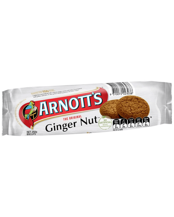 Arnott's Original Ginger Nut Biscuits 250g