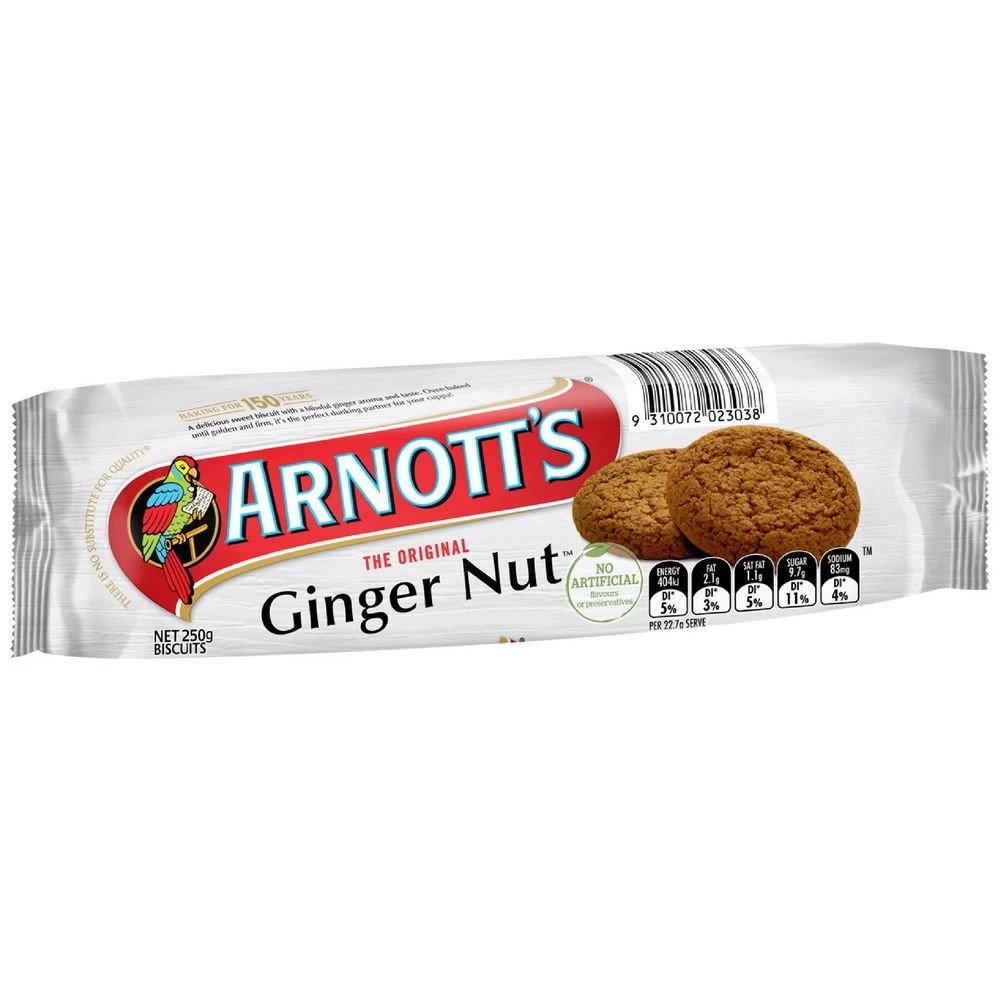 1 Arnott's Original Ginger Nut Biscuits 250g, 1 of 3