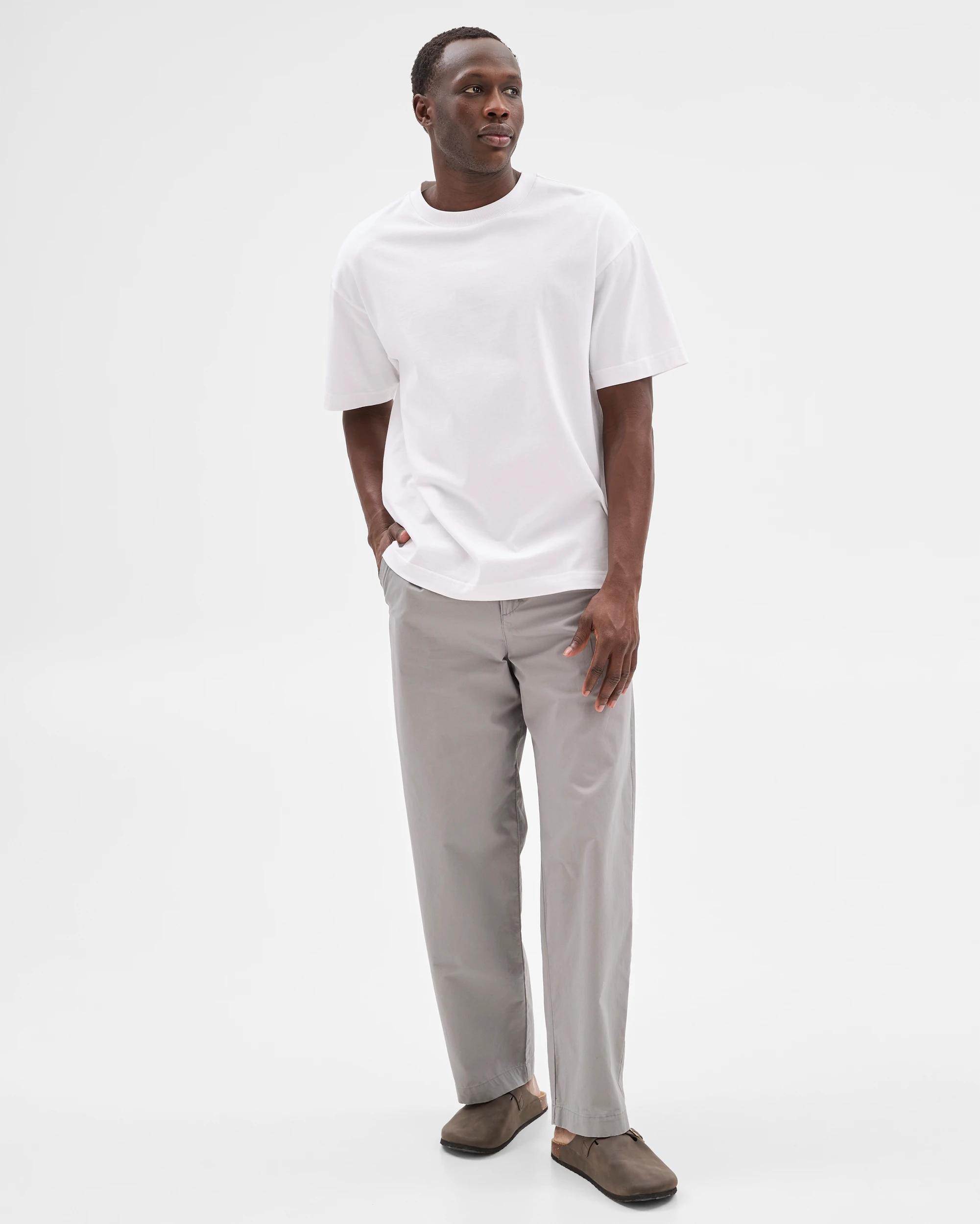 4 Commons Australian Cotton Oversized Heavy Core T-shirt WHITE, 4 of 9