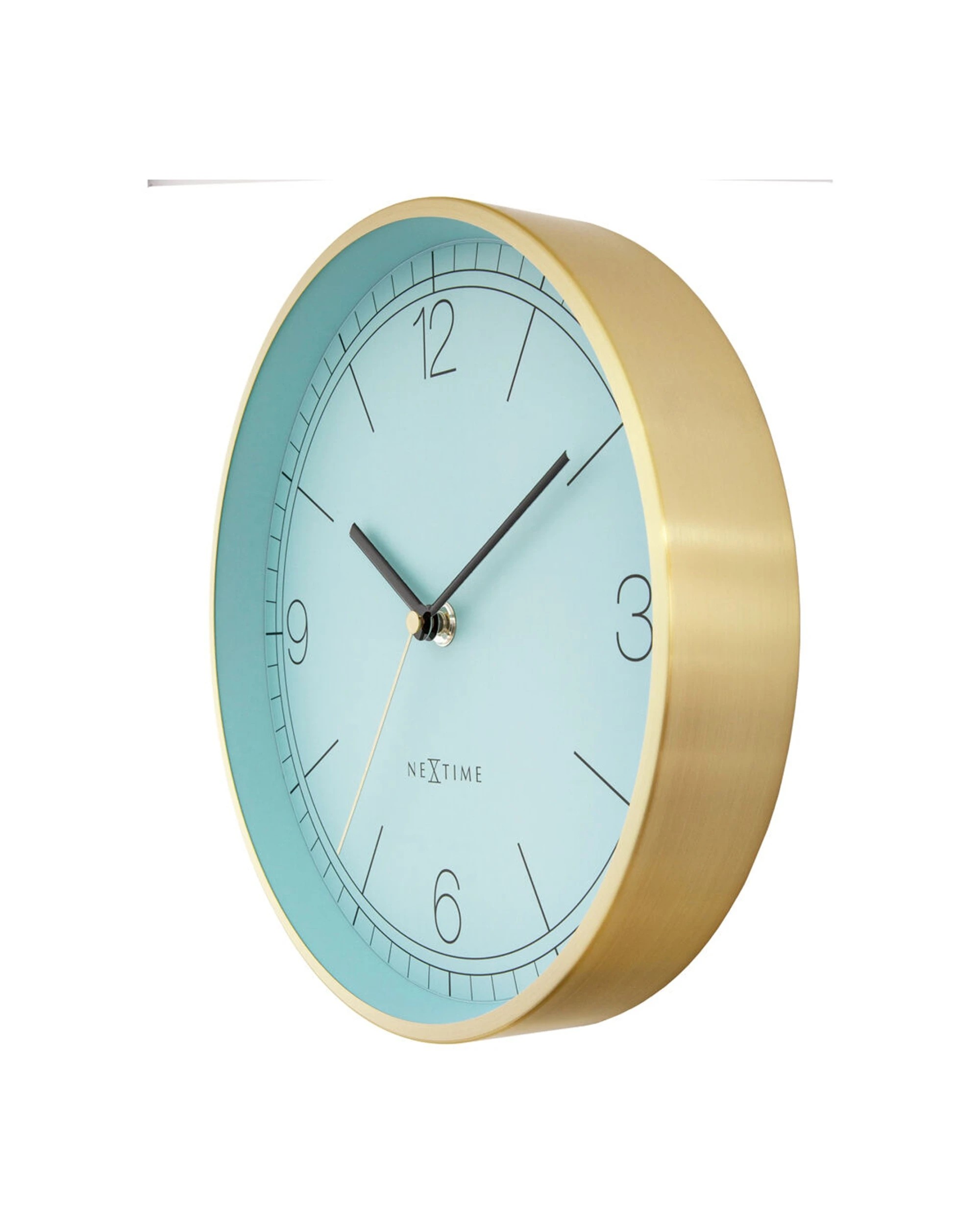 3 NEXTIME Bolero Silent Wall Clock Brushed Metal Case 25cm - Multi, 3 of 5