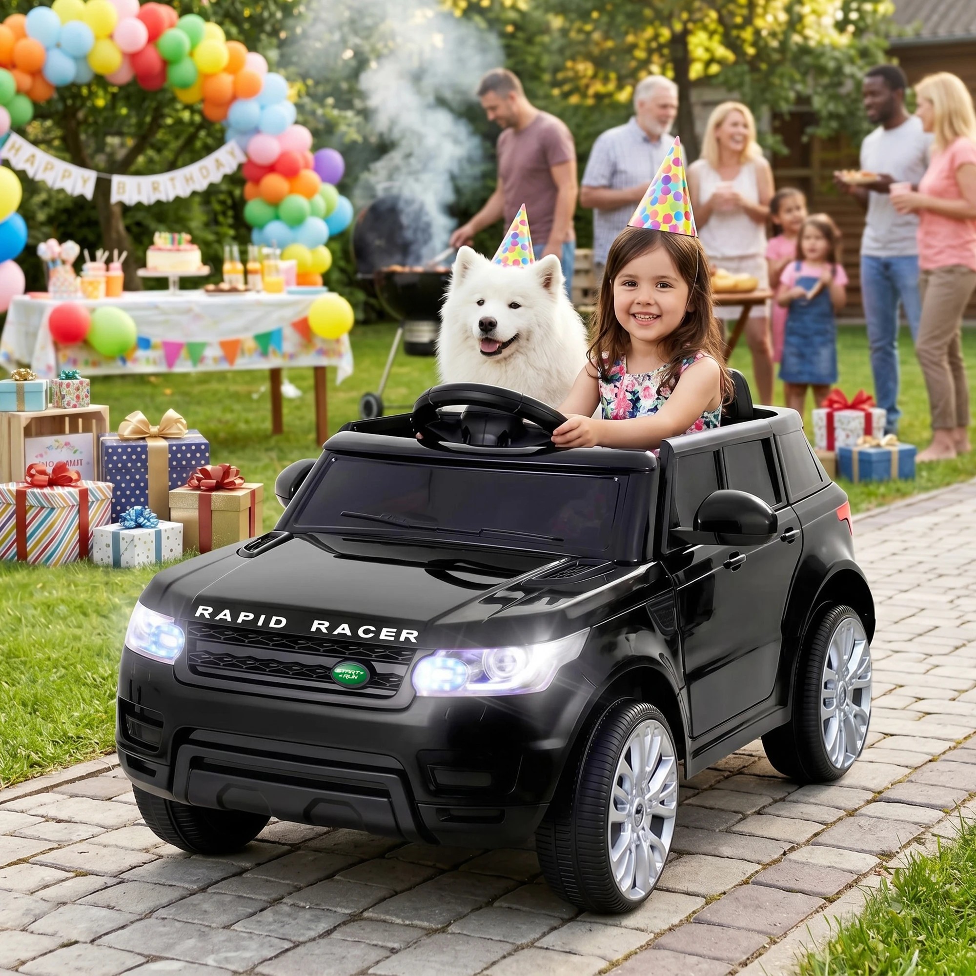 9 Rigo Kids Electric Ride On Car 2x Ride-On Toy with Remote Control Horn Music - Multi, 9 of 9