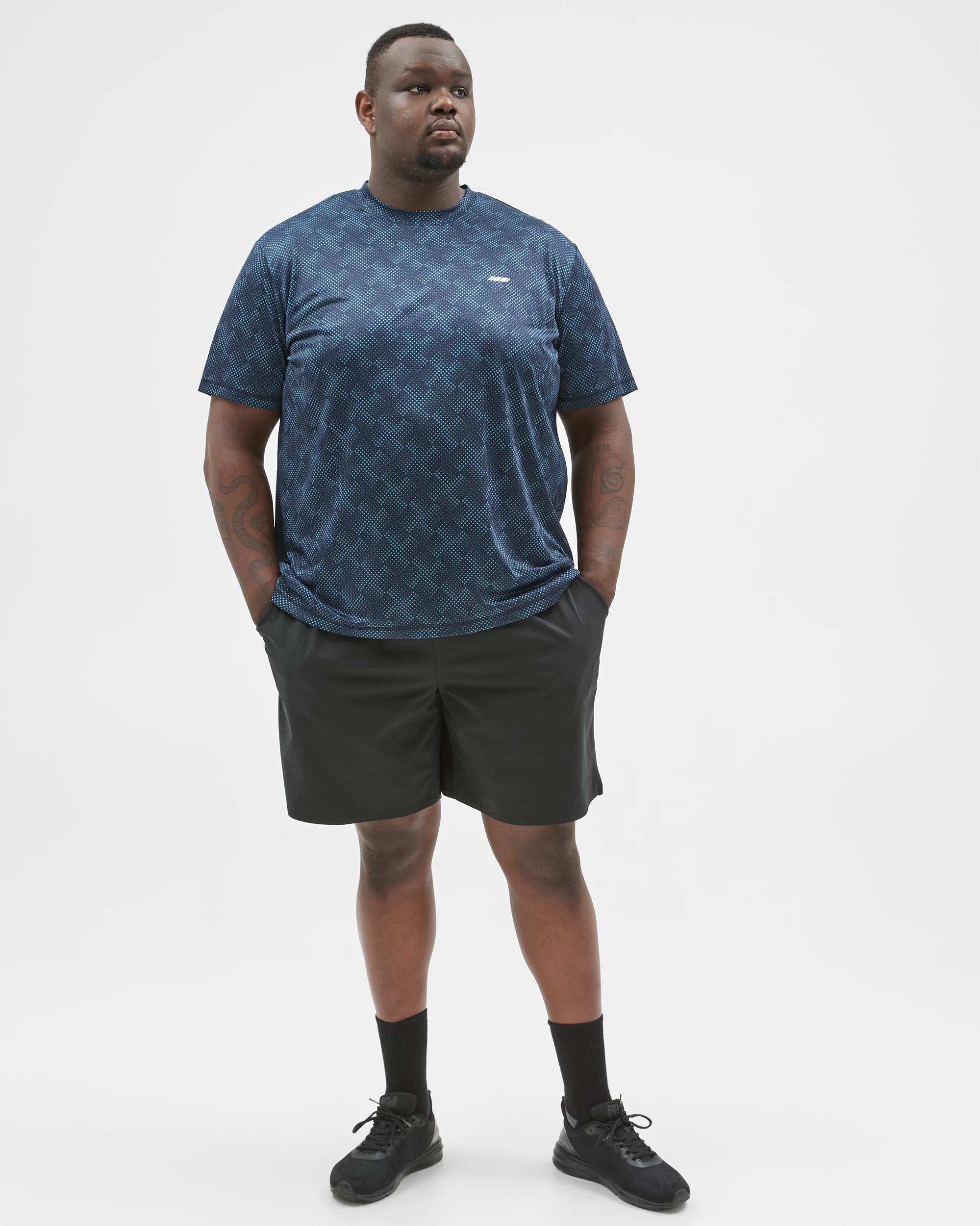 1 Target Active Plus Size Active Training T-Shirt NAVY PRINT, 1 of 7