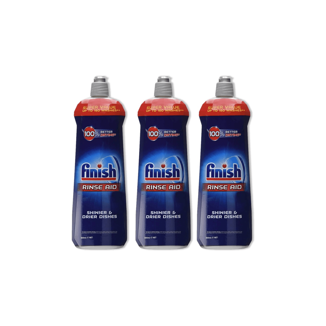 1 Finish 3pc Rinse Aid Dishwasher Rinse Aid Water Spot Remover 800ml Rinse Aid, 1 of 3