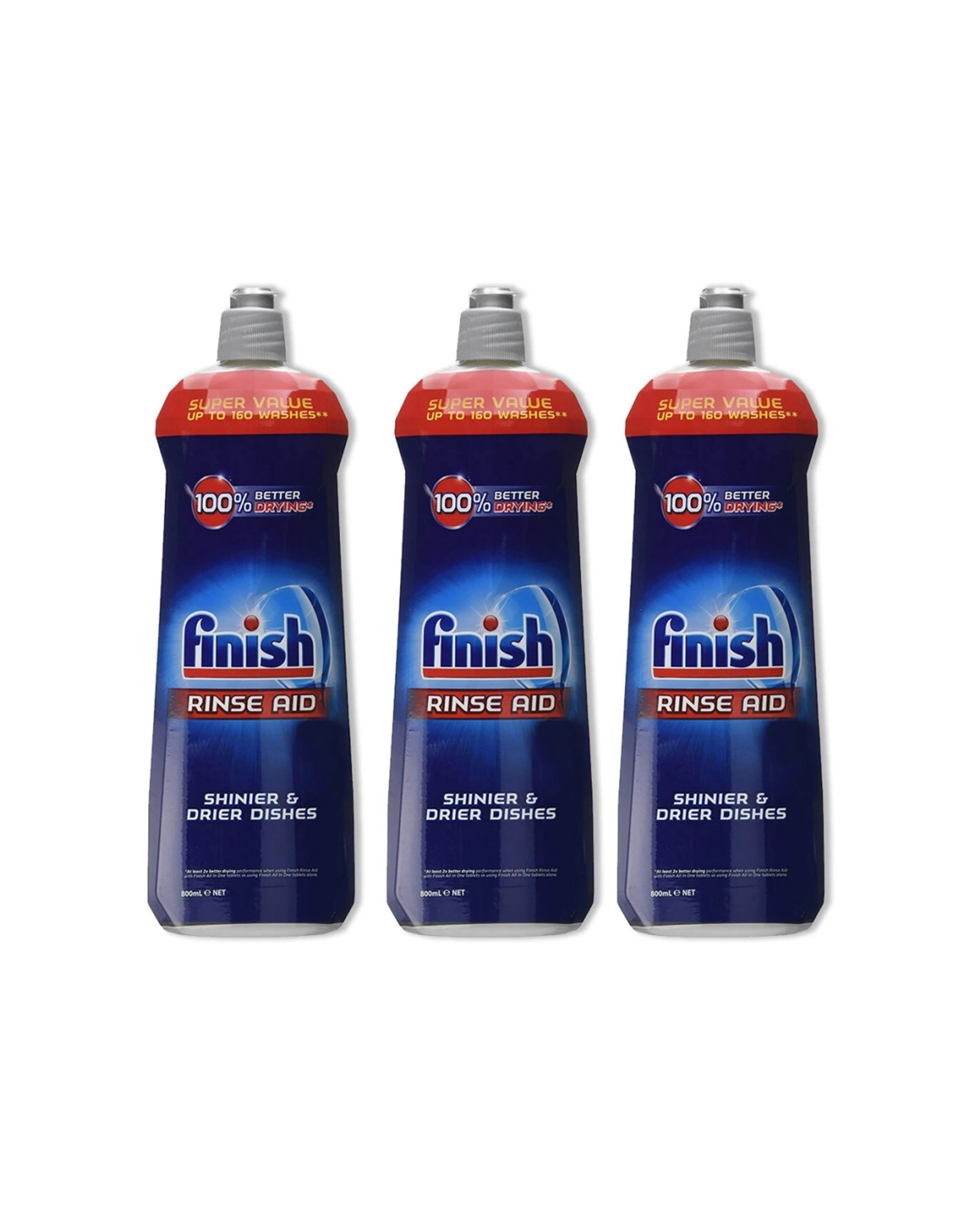 1 Finish 3pc Rinse Aid Dishwasher Rinse Aid Water Spot Remover 800ml Rinse Aid, 1 of 3