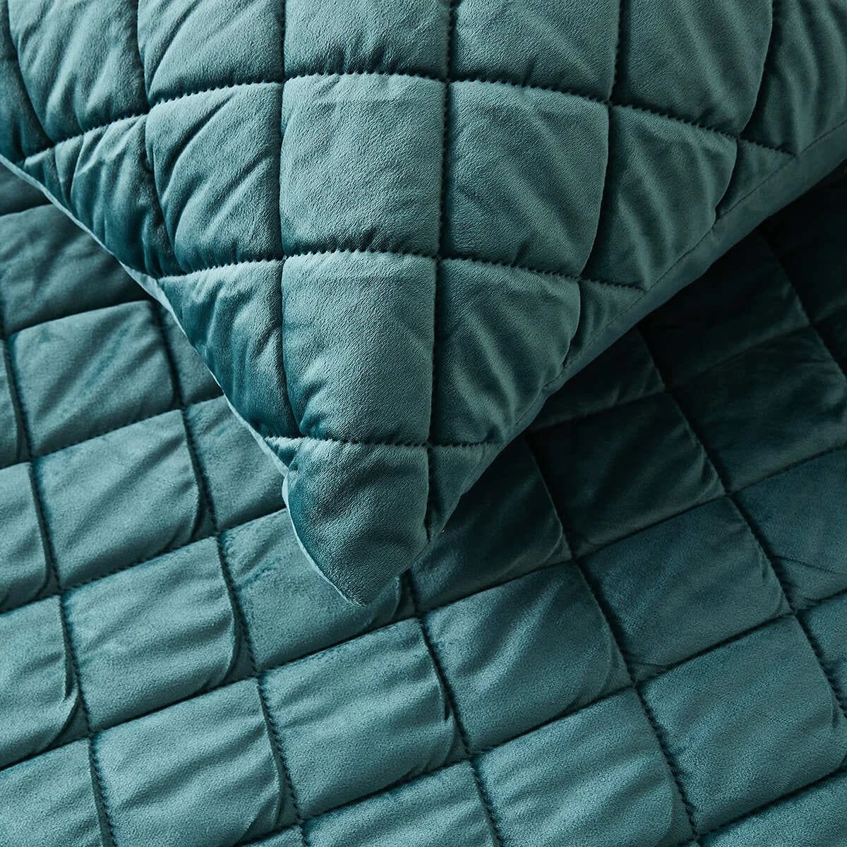 4 Diamond Coverlet Set - Queen/King Bed, Cypress, 4 of 7