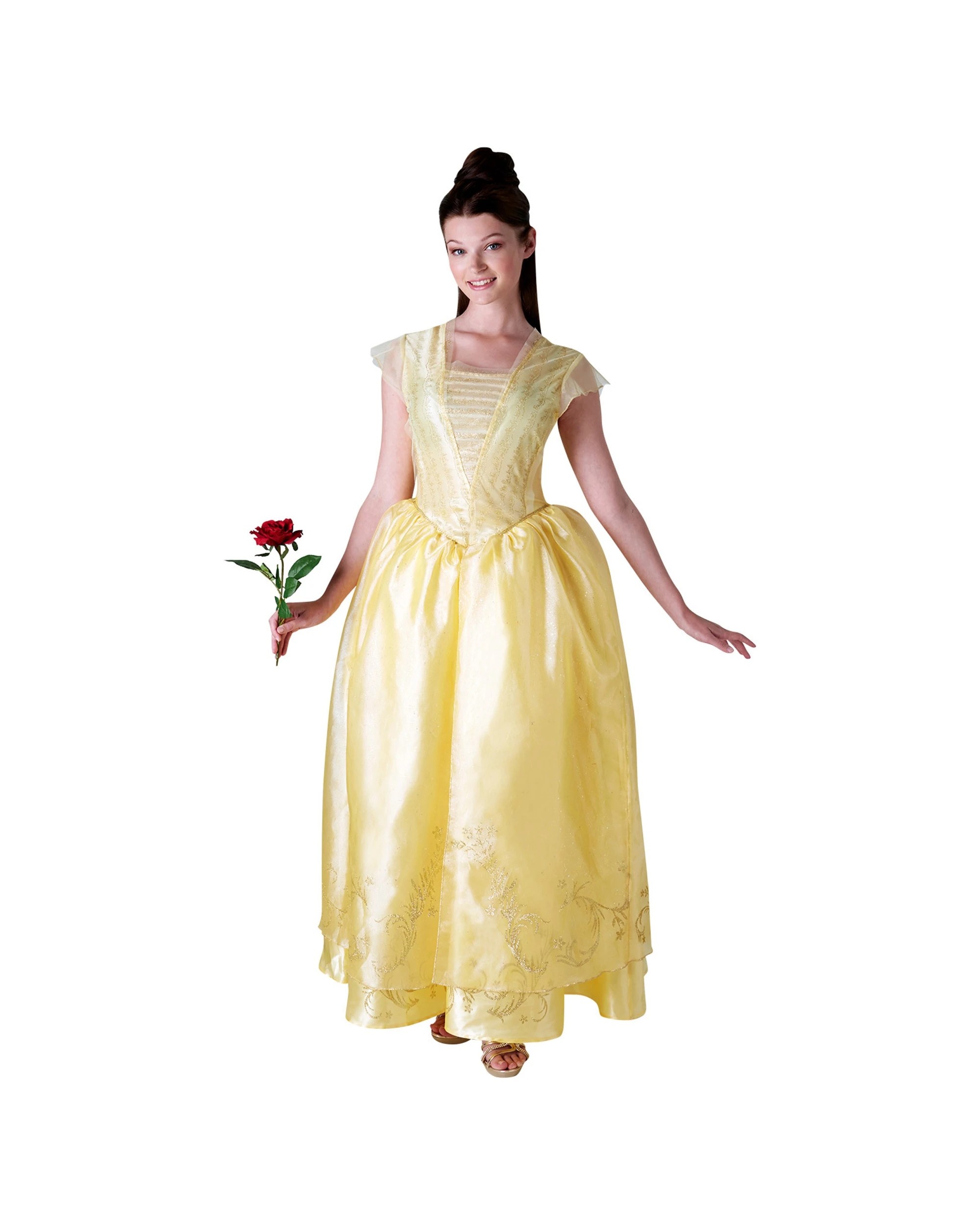 3 Disney Belle Live Action Deluxe Adult Womens Dress Up Costume Size S - Yellow, 3 of 3