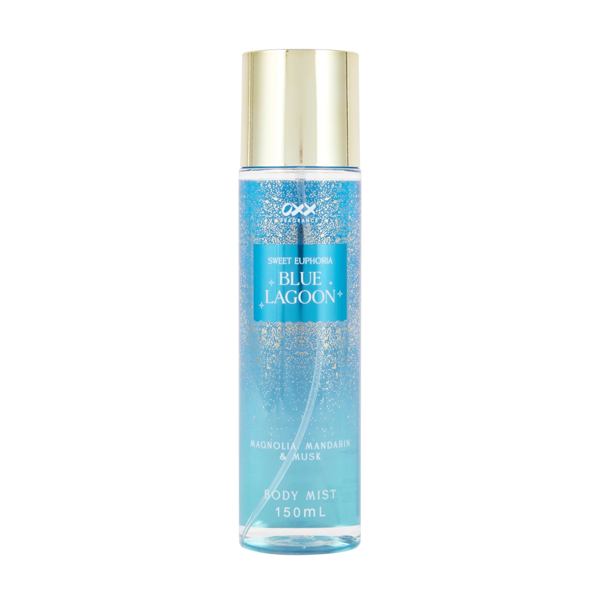 1 OXX Fragrance Sweet Euphoria Blue Lagoon Body Mist 150ml - Magnolia, Mandarin and Musk, 1 of 4