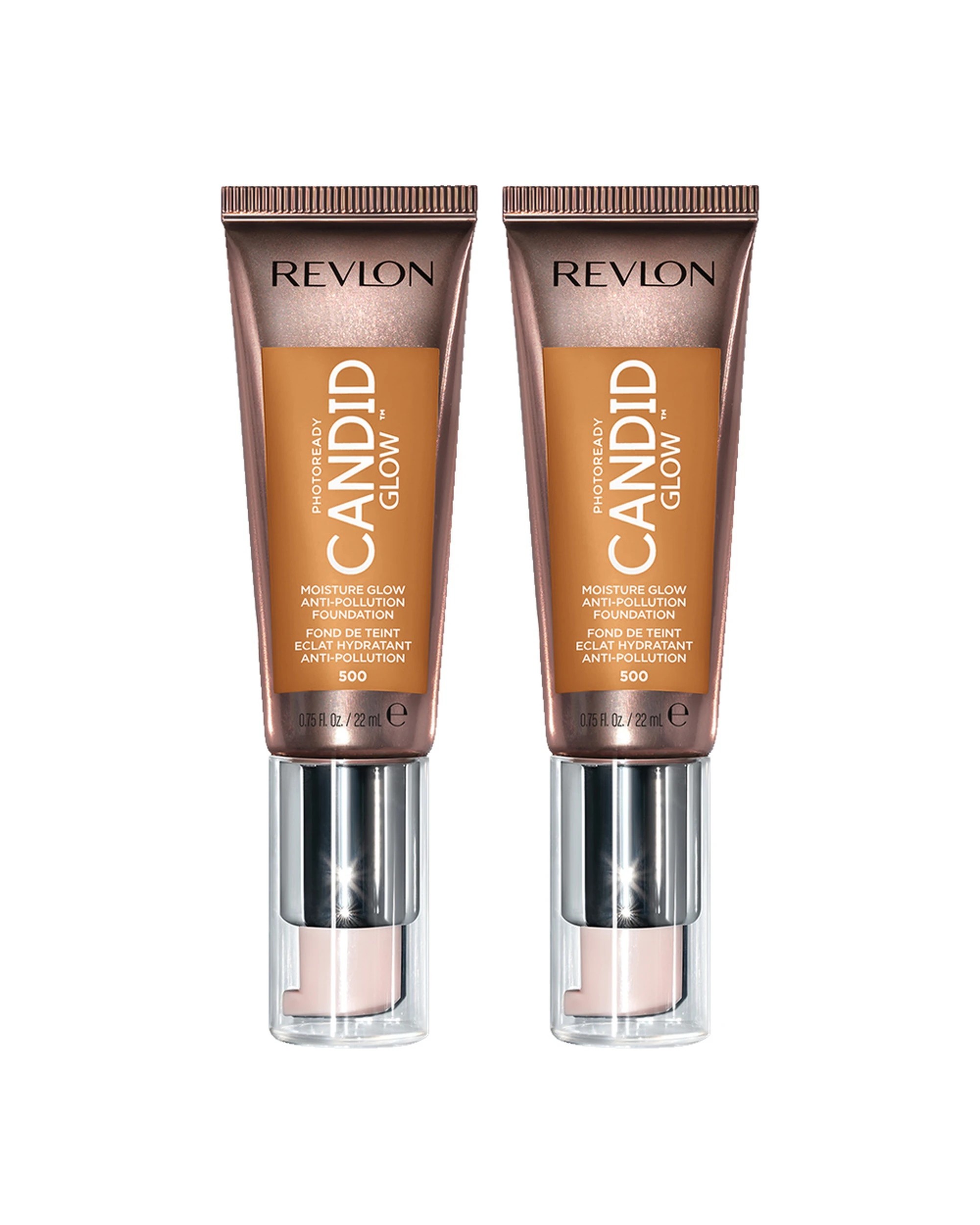 1 Revlon Photoready Candid Glow Moisture Glow Foundation 22ml 500 Almond - 2 Pack, 1 of 1
