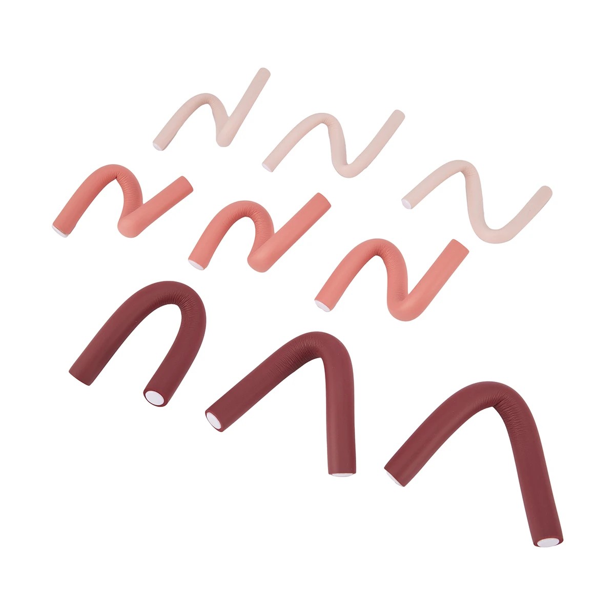 4 OXX Haircare 28 Piece Bendy Rollers Multi Twist Flex Curlers - Pink, 4 of 5