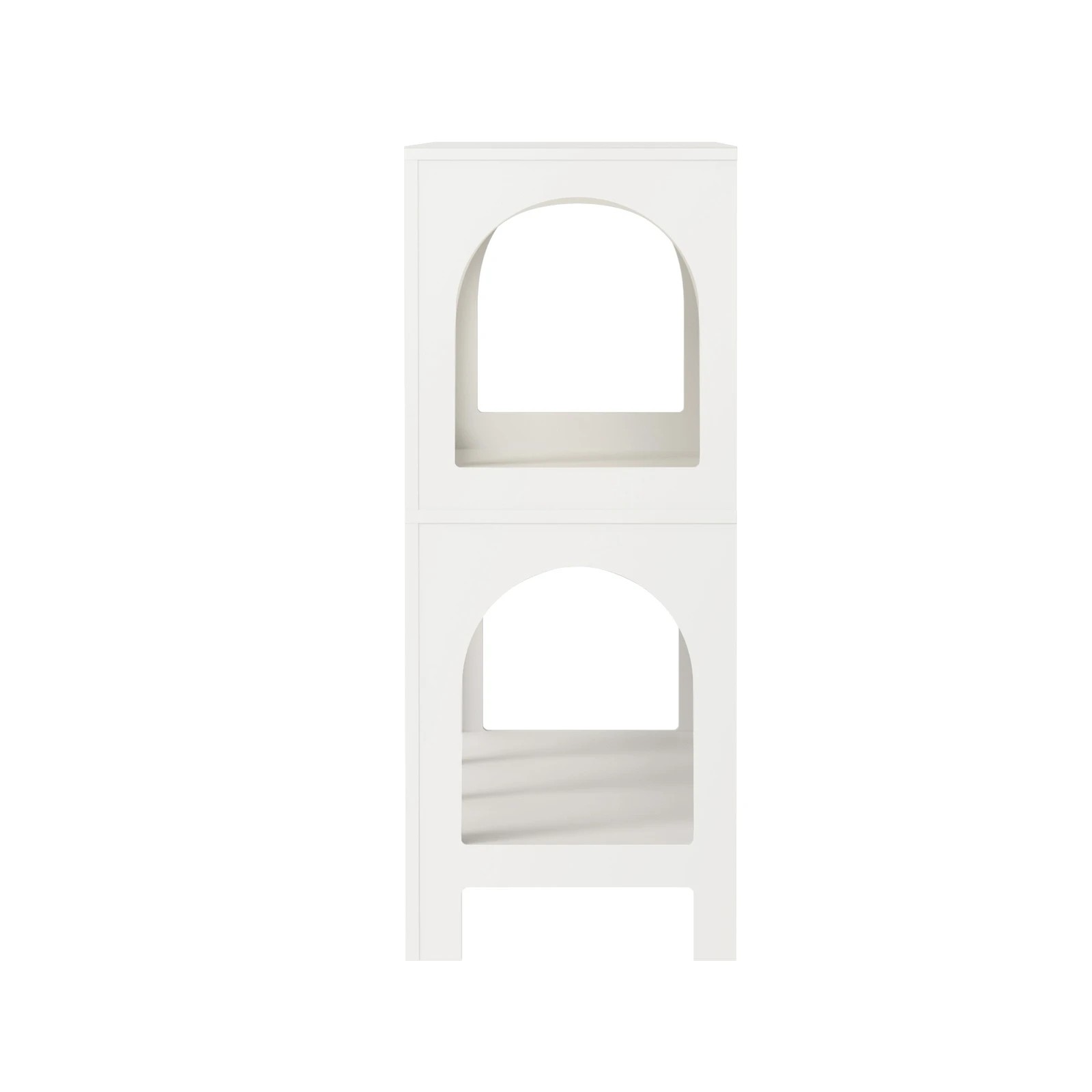 8 Oikiture Shelving Unit Display Shelf Storage Stand Bookcase Bookshelf
 - White, 8 of 10
