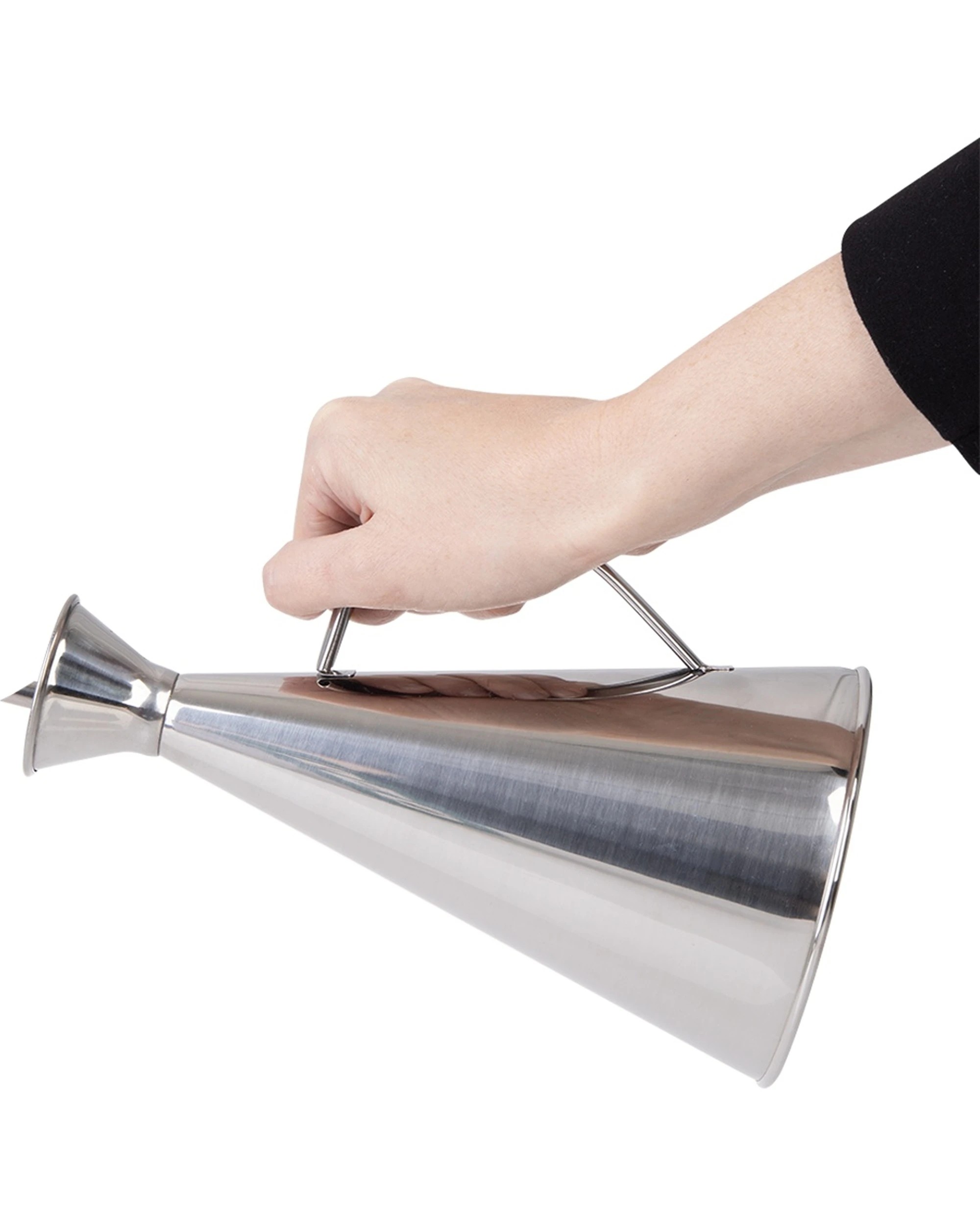6 Appetito Durable Stainless Steel Oil Can With Vented Spout 750ml - Metallic, 6 of 7