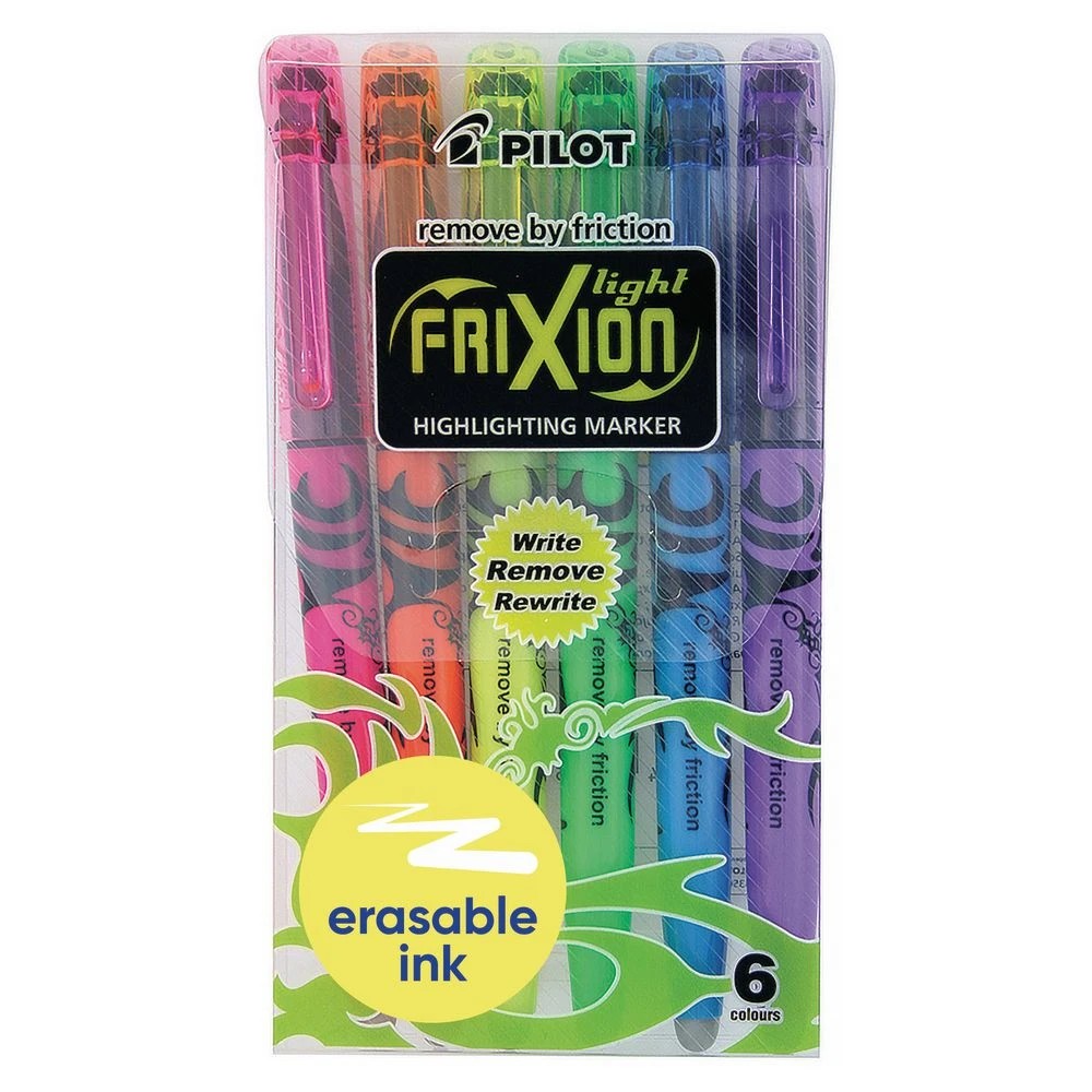 1 PILOT FriXion Light Erasable Highlighter Assorted 6 Pack, 1 of 8