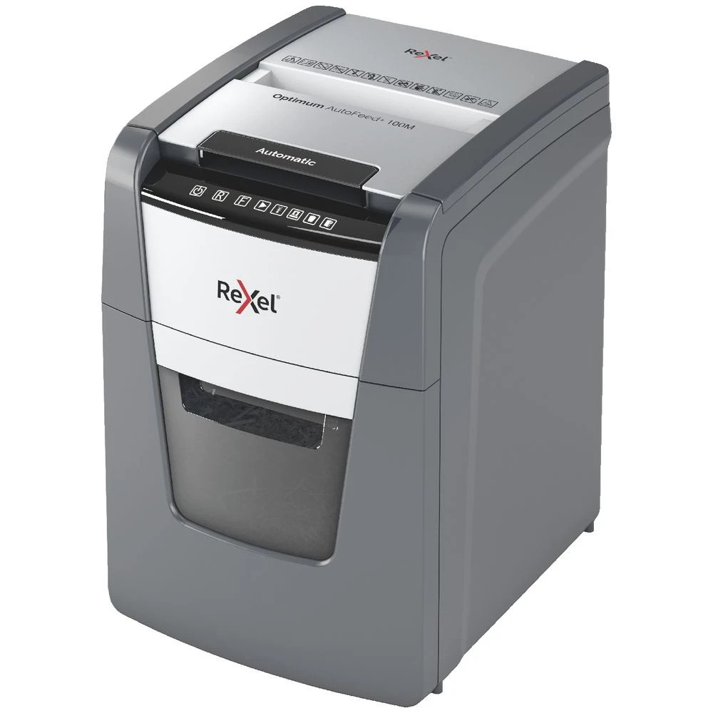 3 Rexel Optimum 100M AutoFeed Shredder, 3 of 5